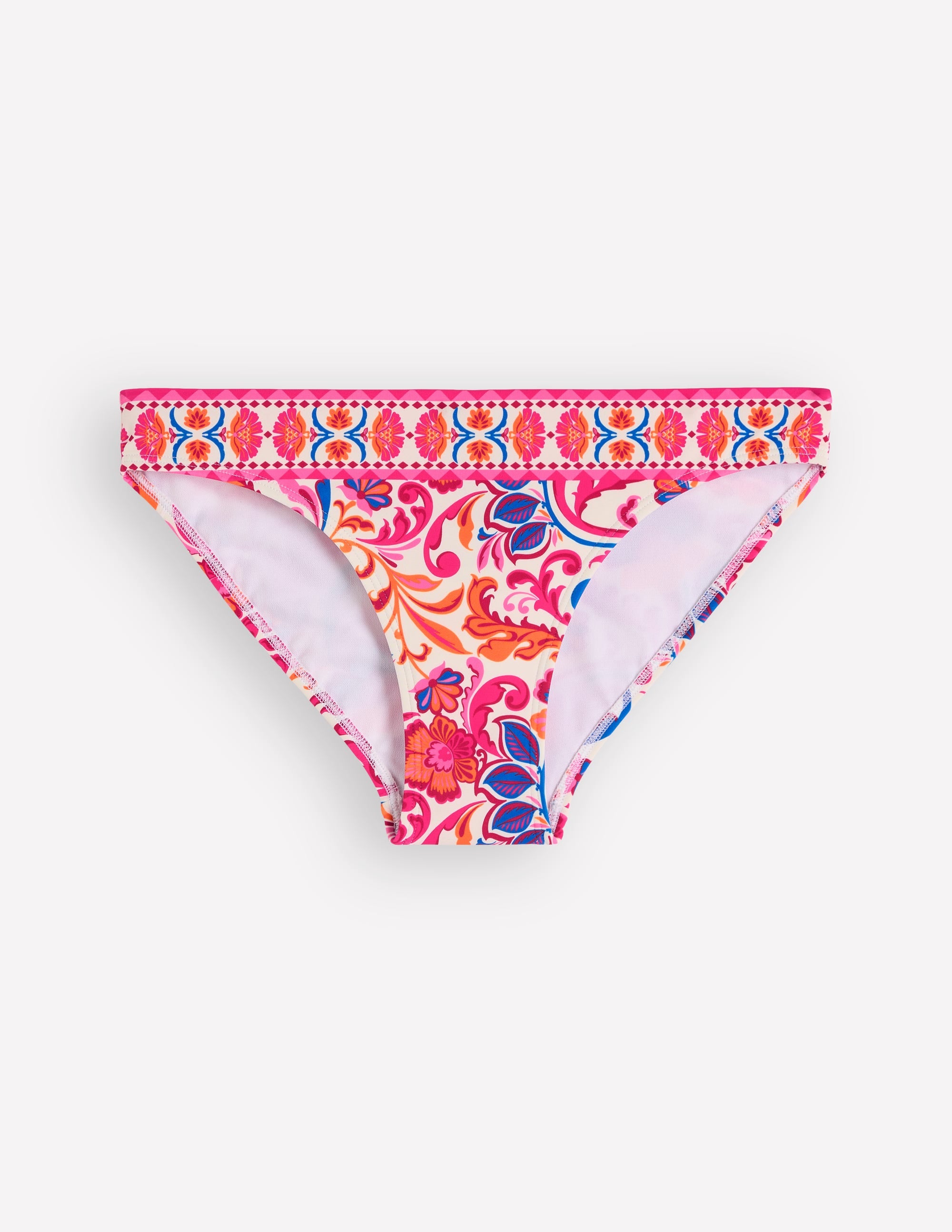 Porto Bikini Bottoms-Pink Power, Flourishing Meadow - Image 6