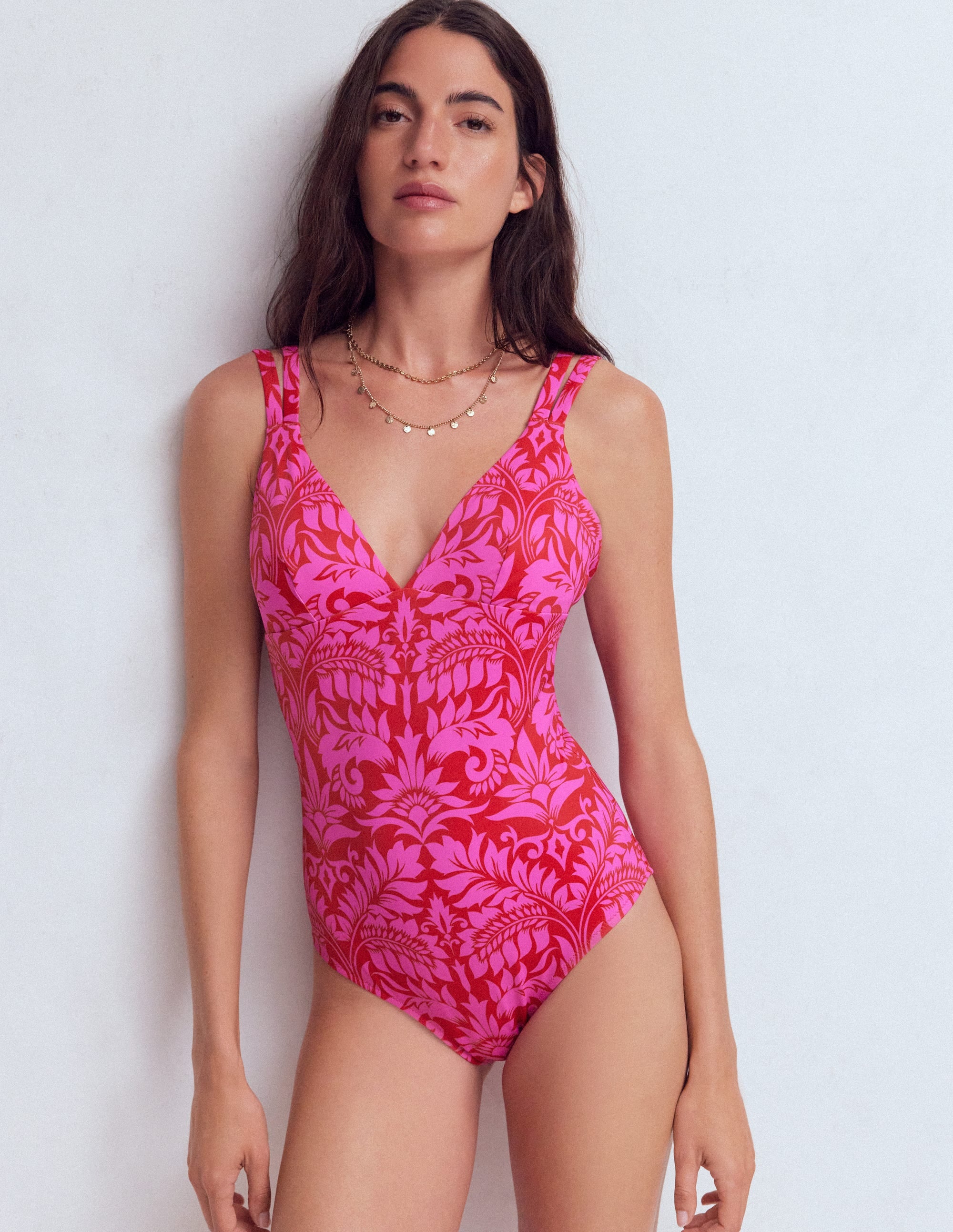 Arles Swimsuit-Salsa, Ornamental Foliage - Image 3