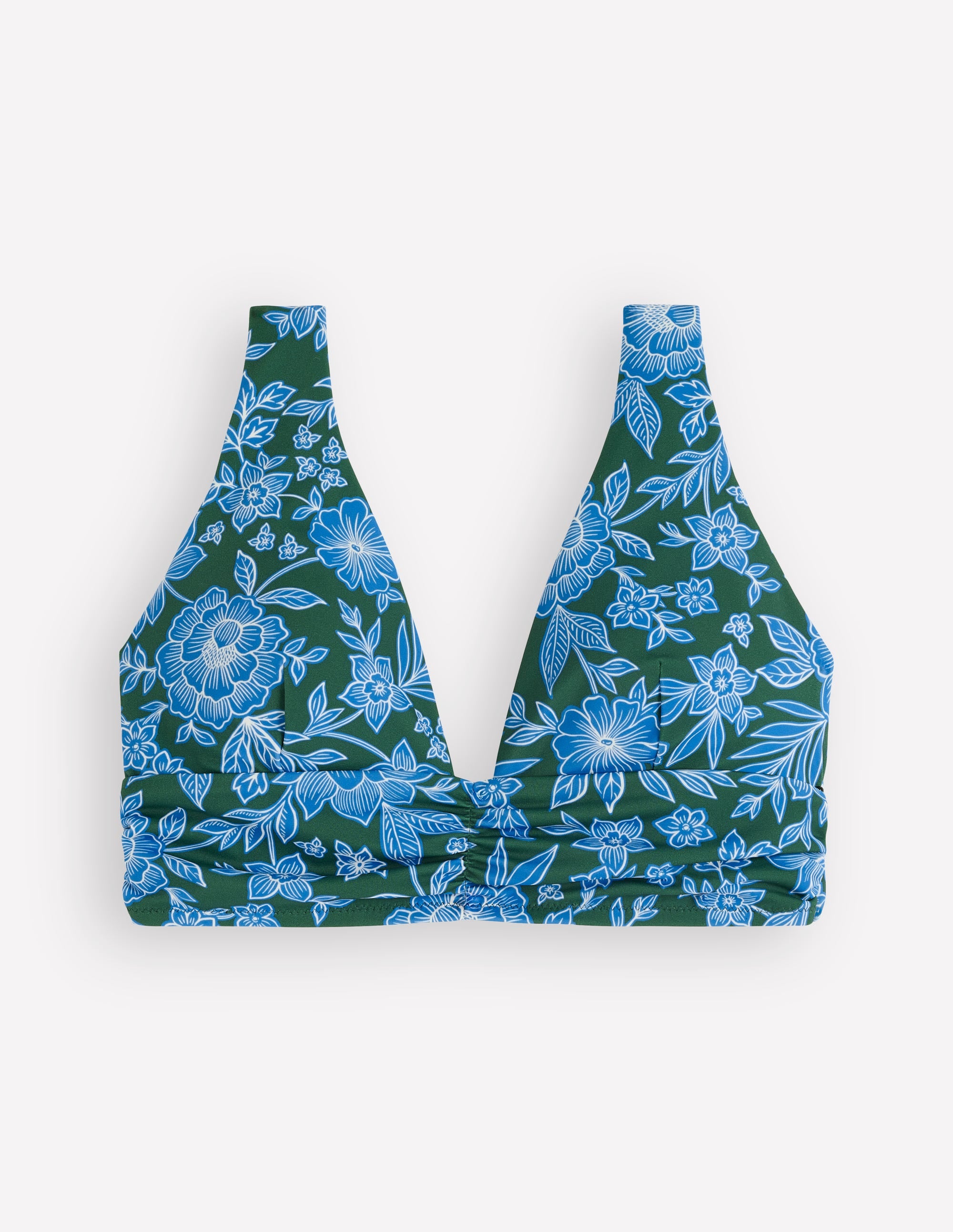 Mykonos Deep V Bikini Top-Dark Green, Paradise - Image 5