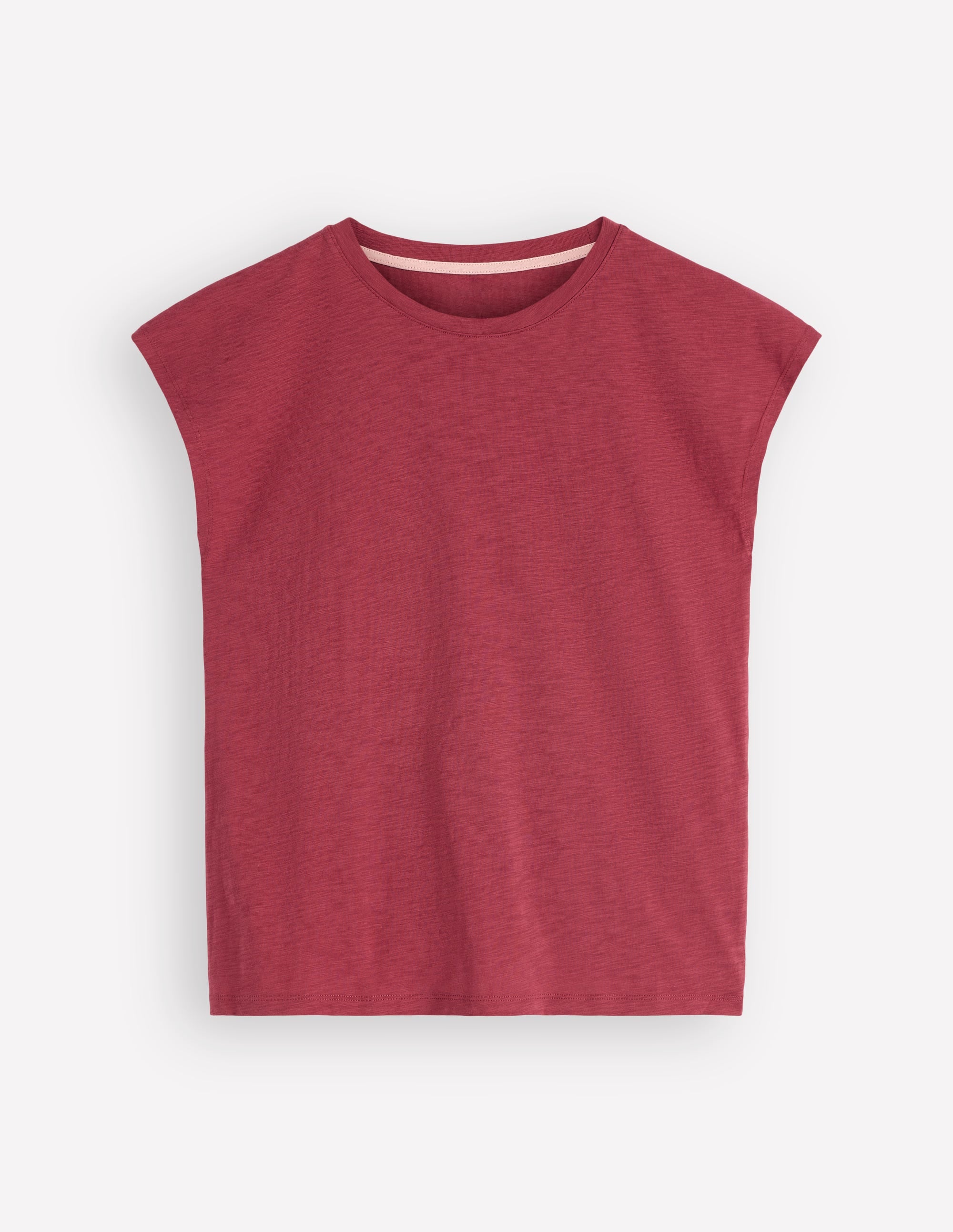Louisa Slub T-Shirt-Earth Red - Image 5