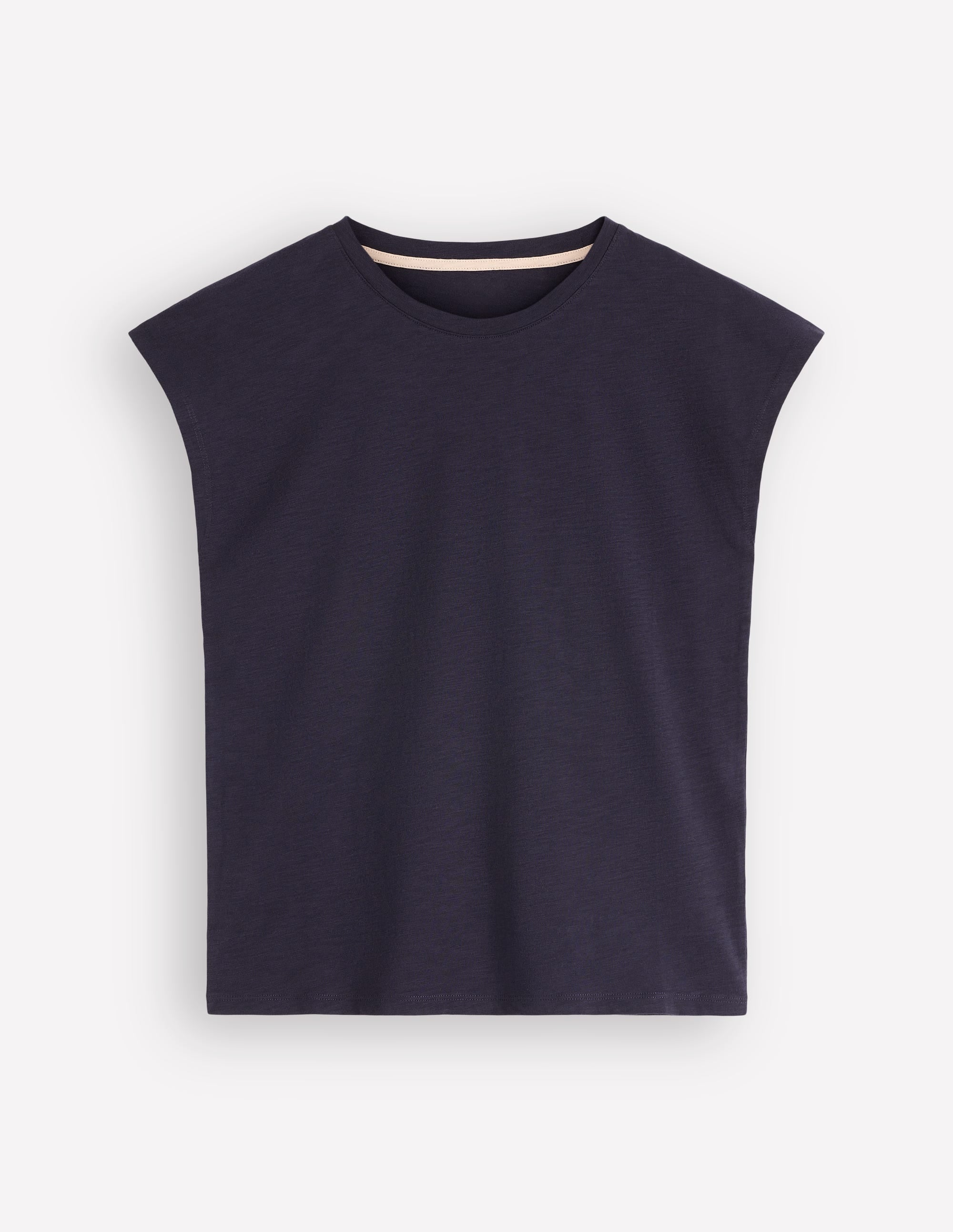 Louisa Slub T-Shirt-Navy - Image 5