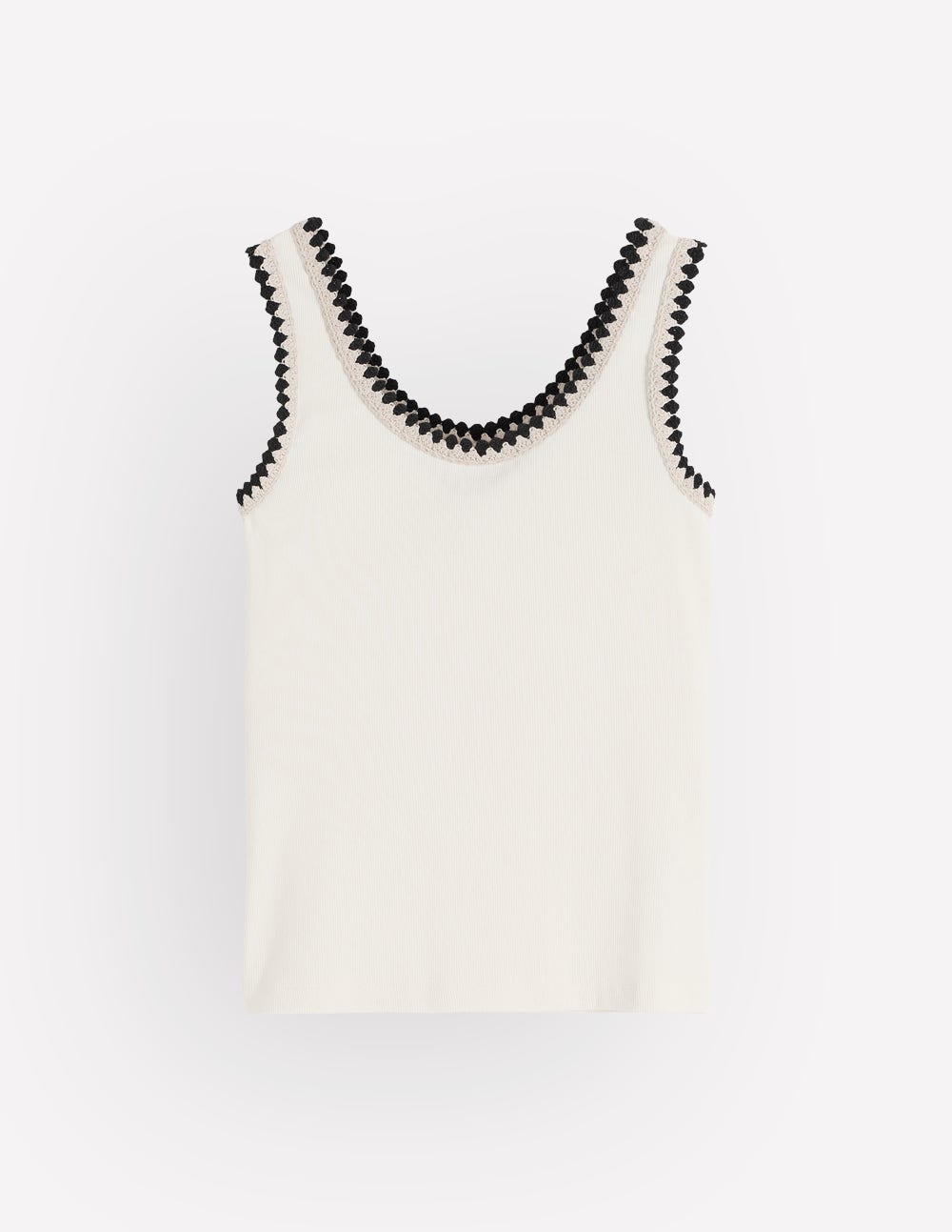 Maddie Trim Detail Vest-Ivory - Image 6