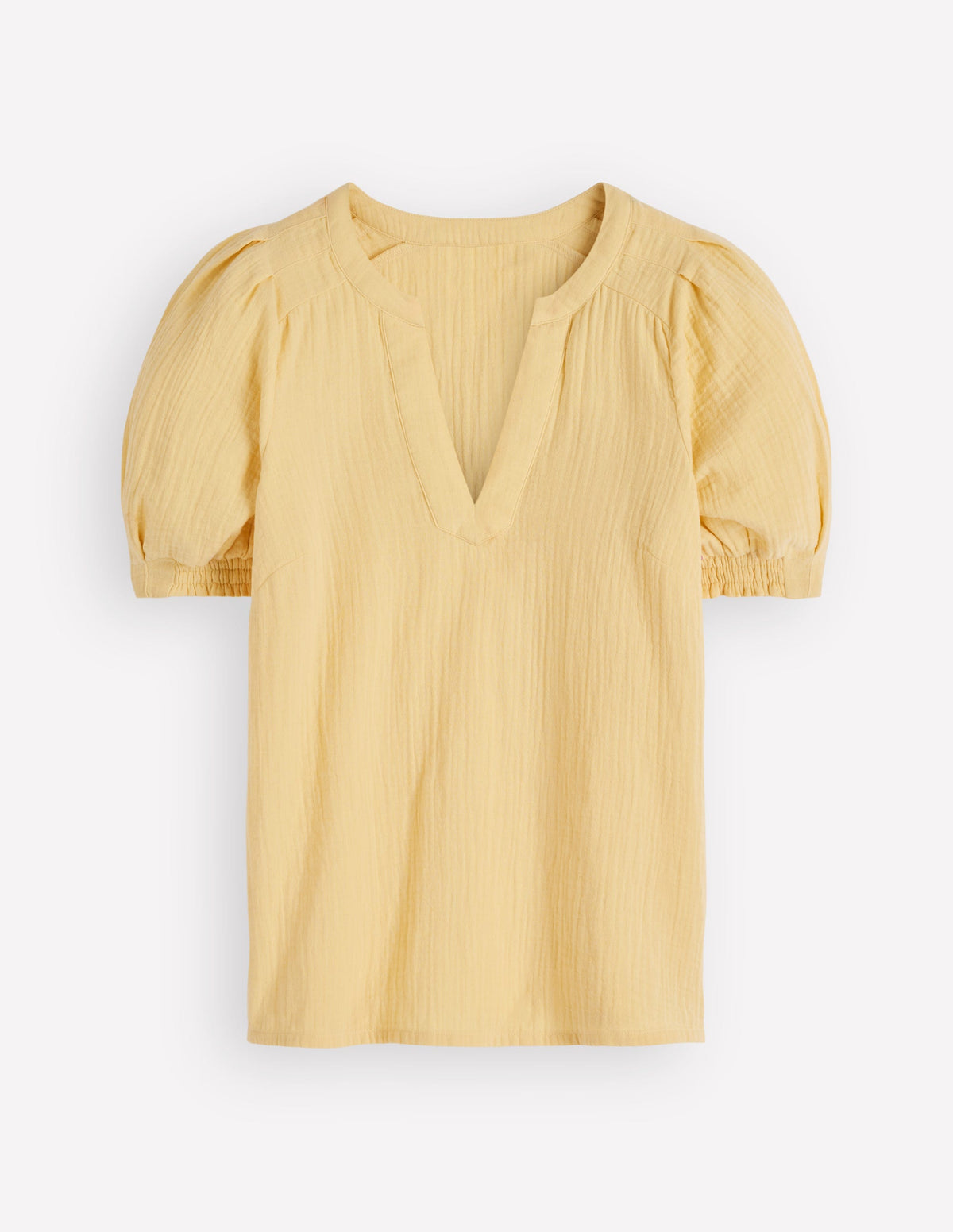 Rae Double Cloth Top-Sunlight Yellow - Image 5