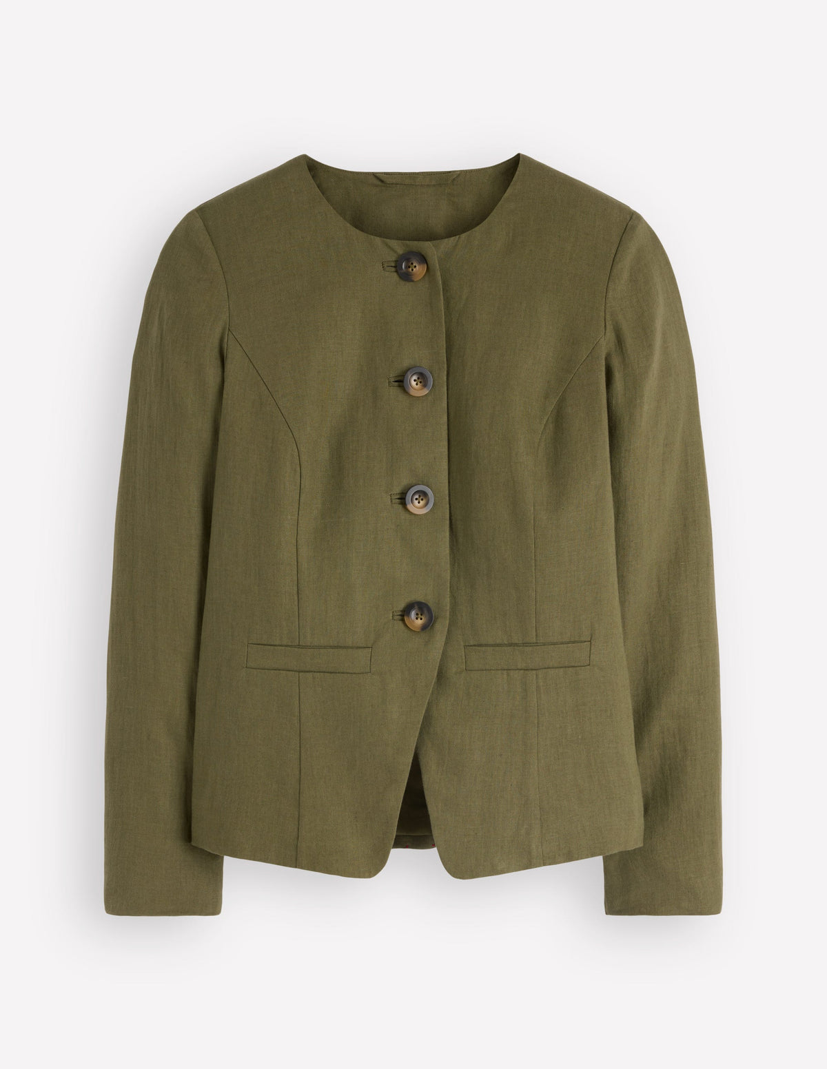 Hampstead Linen Blazer-Woodland Green - Image 6