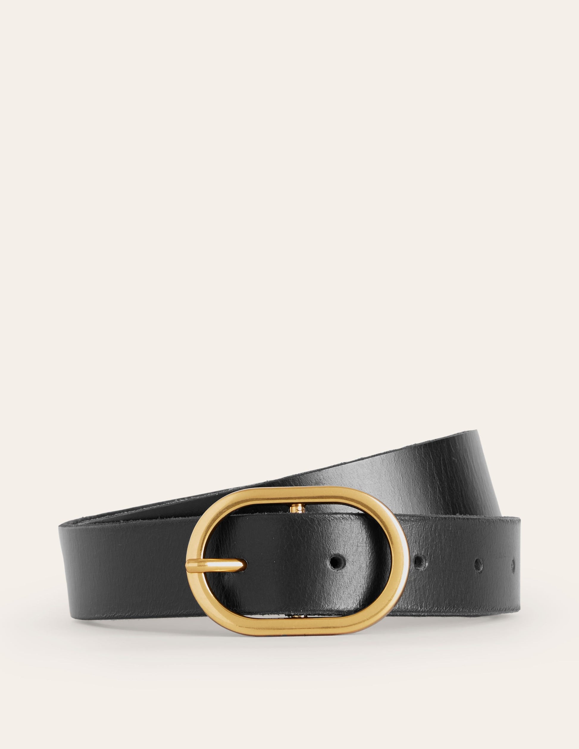 Classic Leather Belt-Black-1