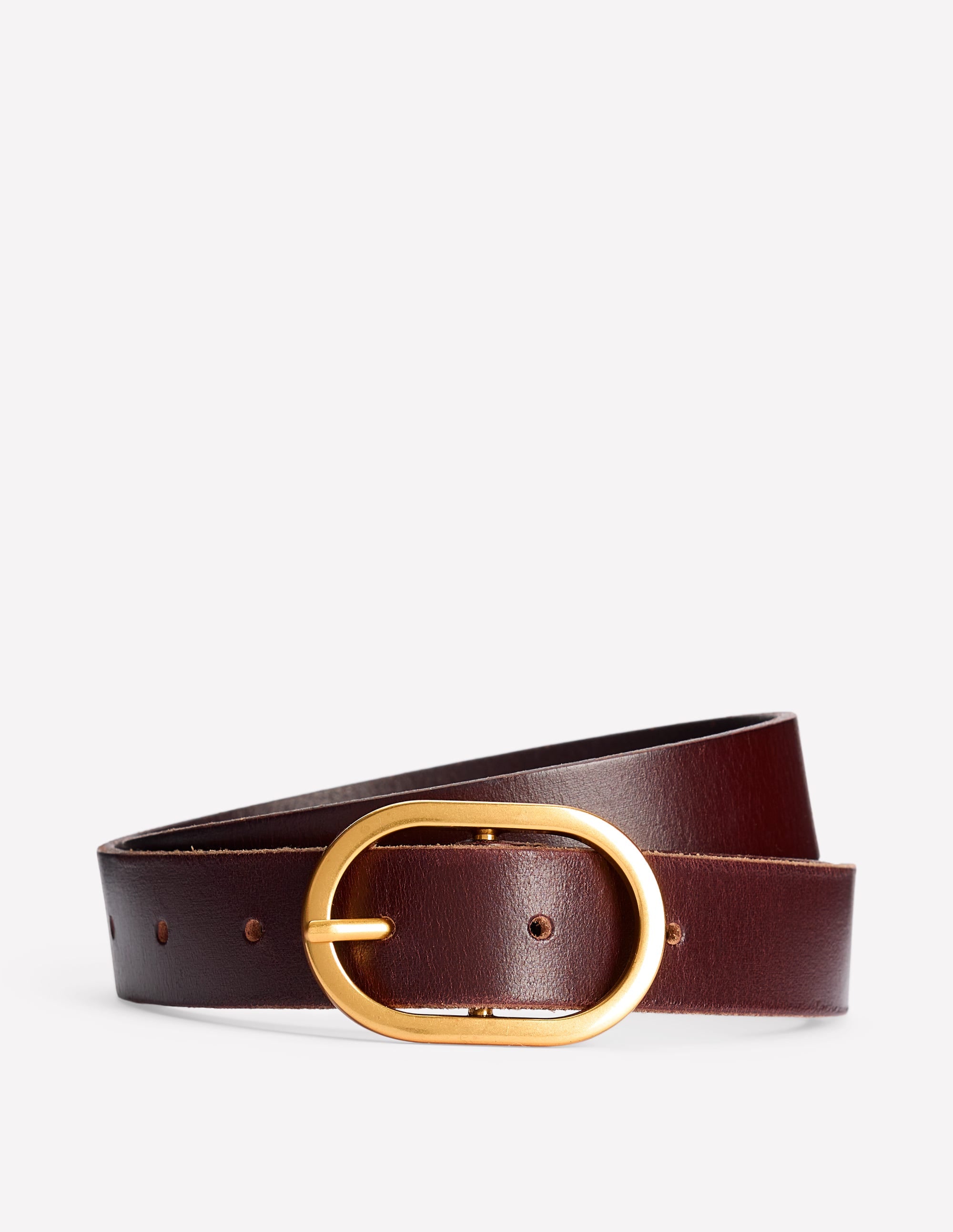 Classic Leather Belt-Bitter Choc - Image 1