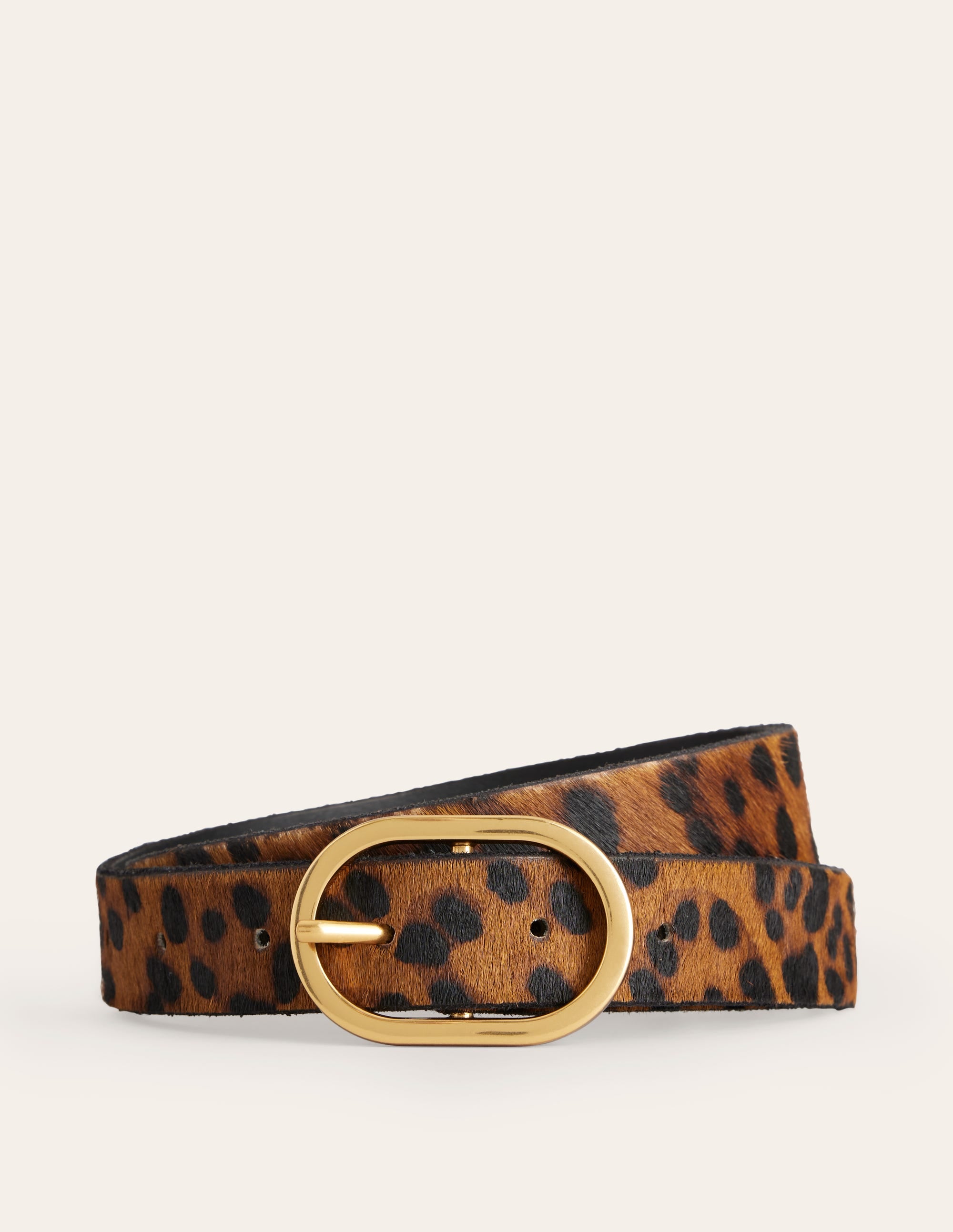 Classic Leather Belt-Leopard - Image 1