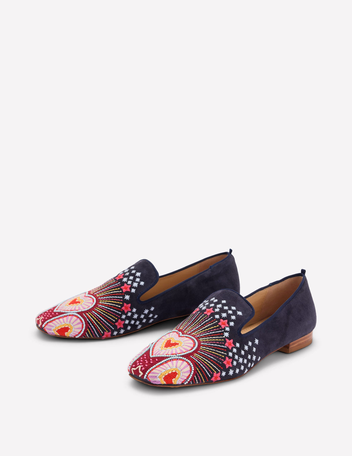 Slipper Cut Loafers-Navy - Image 4