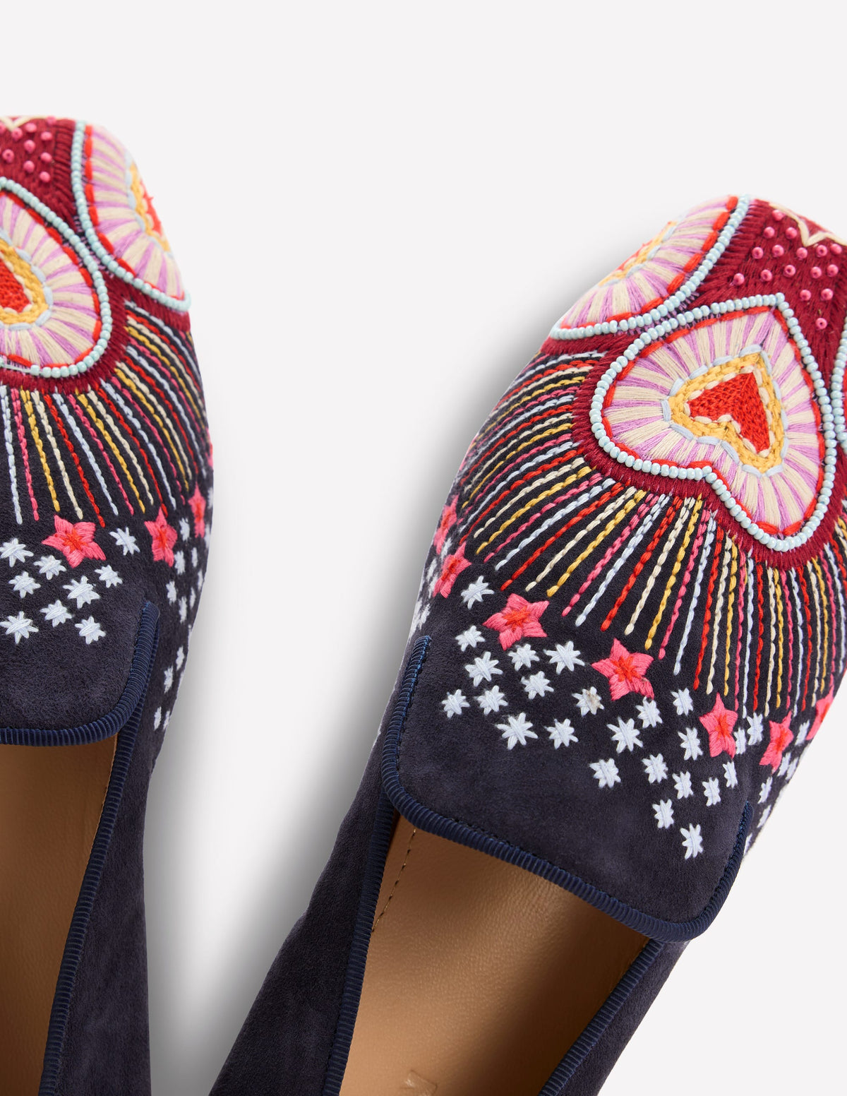 Slipper Cut Loafers-Navy - Image 5