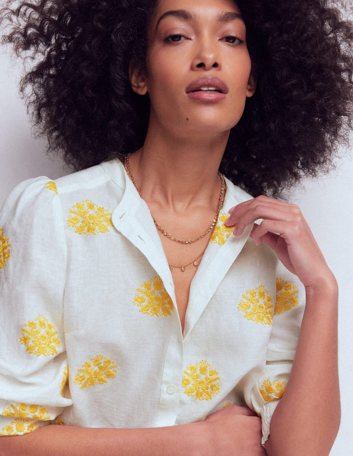 Hammered Disc Layered Necklace-Gold Colour