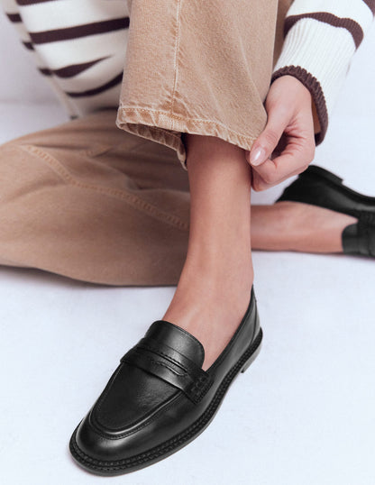 Nya Penny Loafers-Black-3