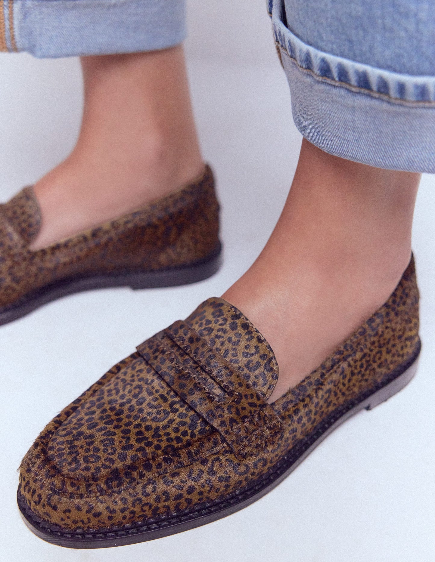 Nya Penny Loafers-Mini Leopard