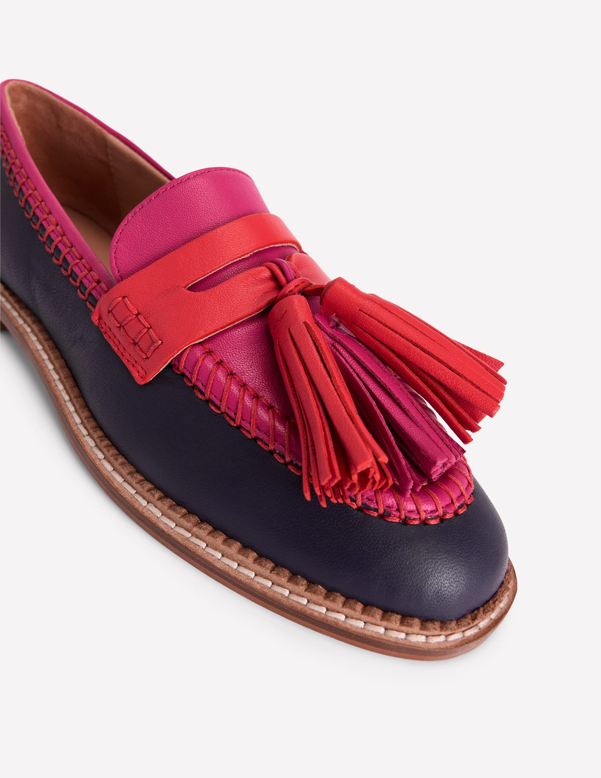 Nya Penny Loafers-Colourblock Tassel-7