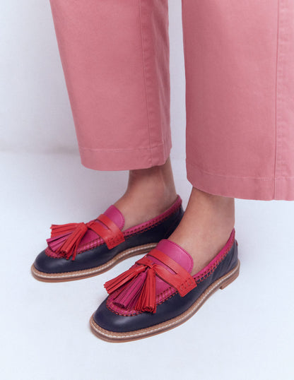 Nya Penny Loafers-Colourblock Tassel-4