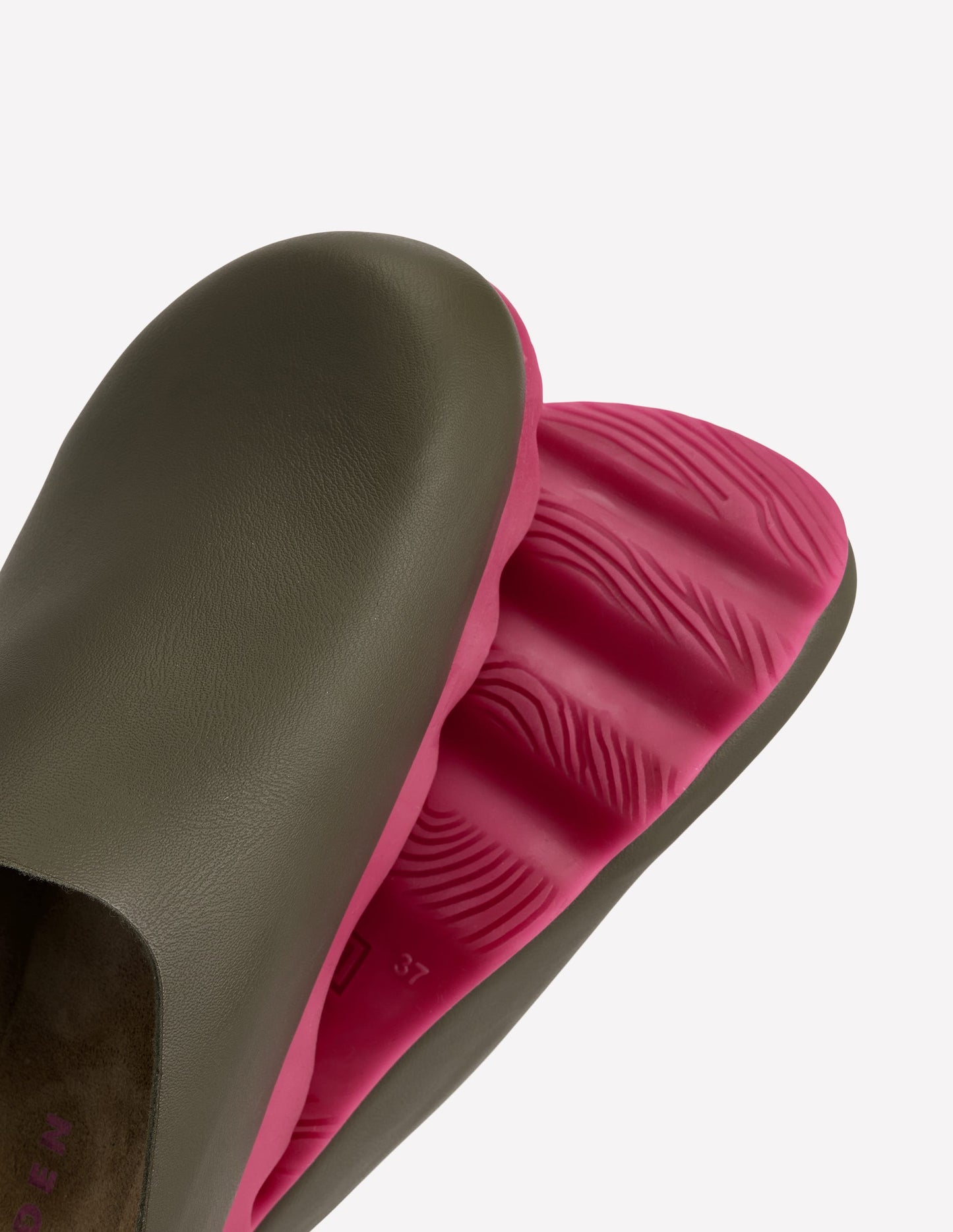 Lyla Colour Block Clogs-Khaki/Pink