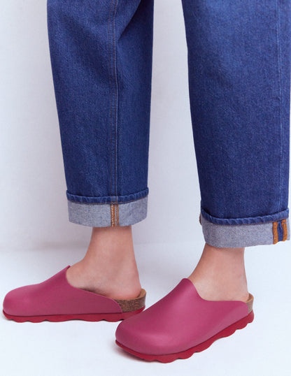 Lyla Colour Block Clogs-Pink/Red-2