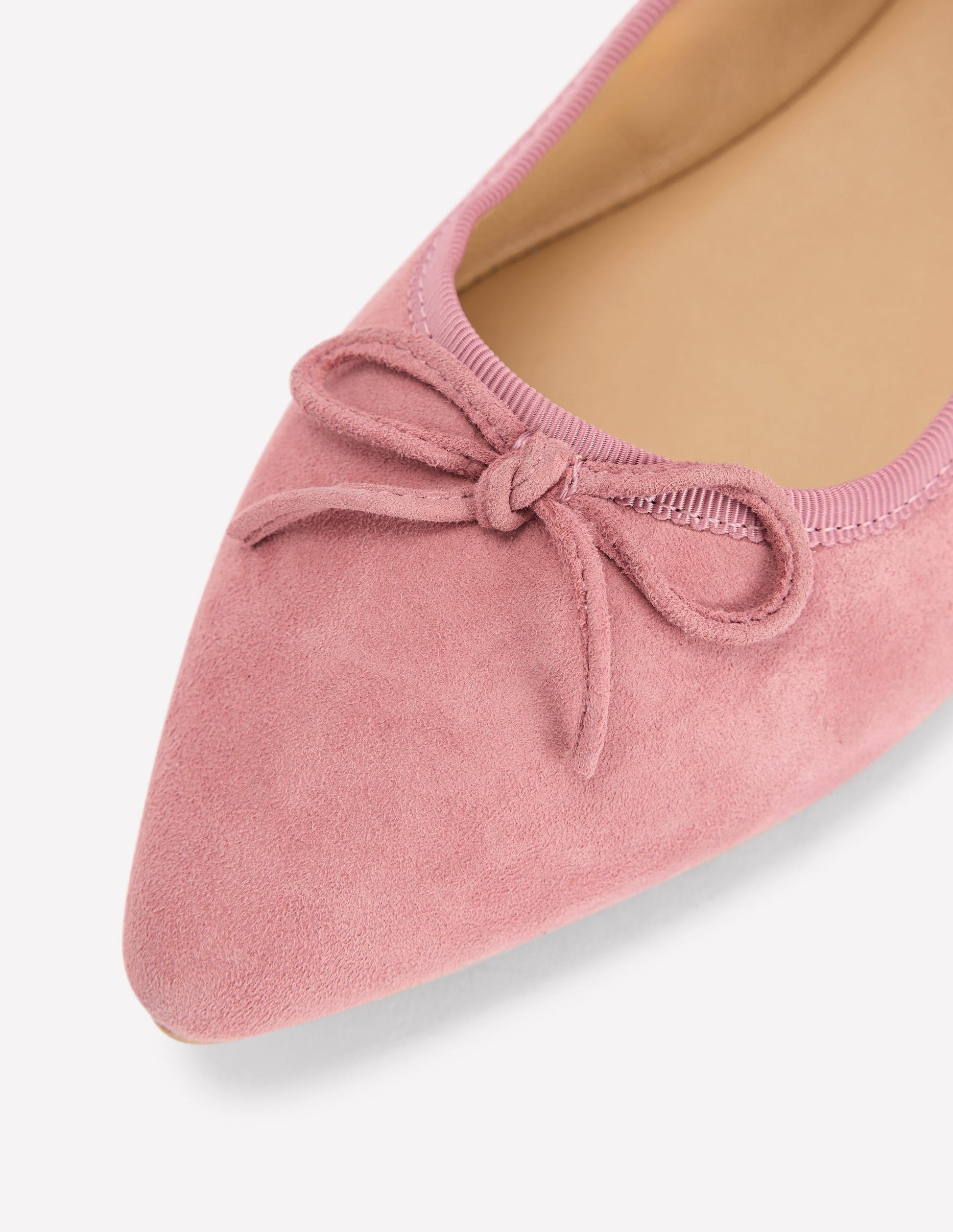 Point Flexi Sole Flats-Pink Suede-5