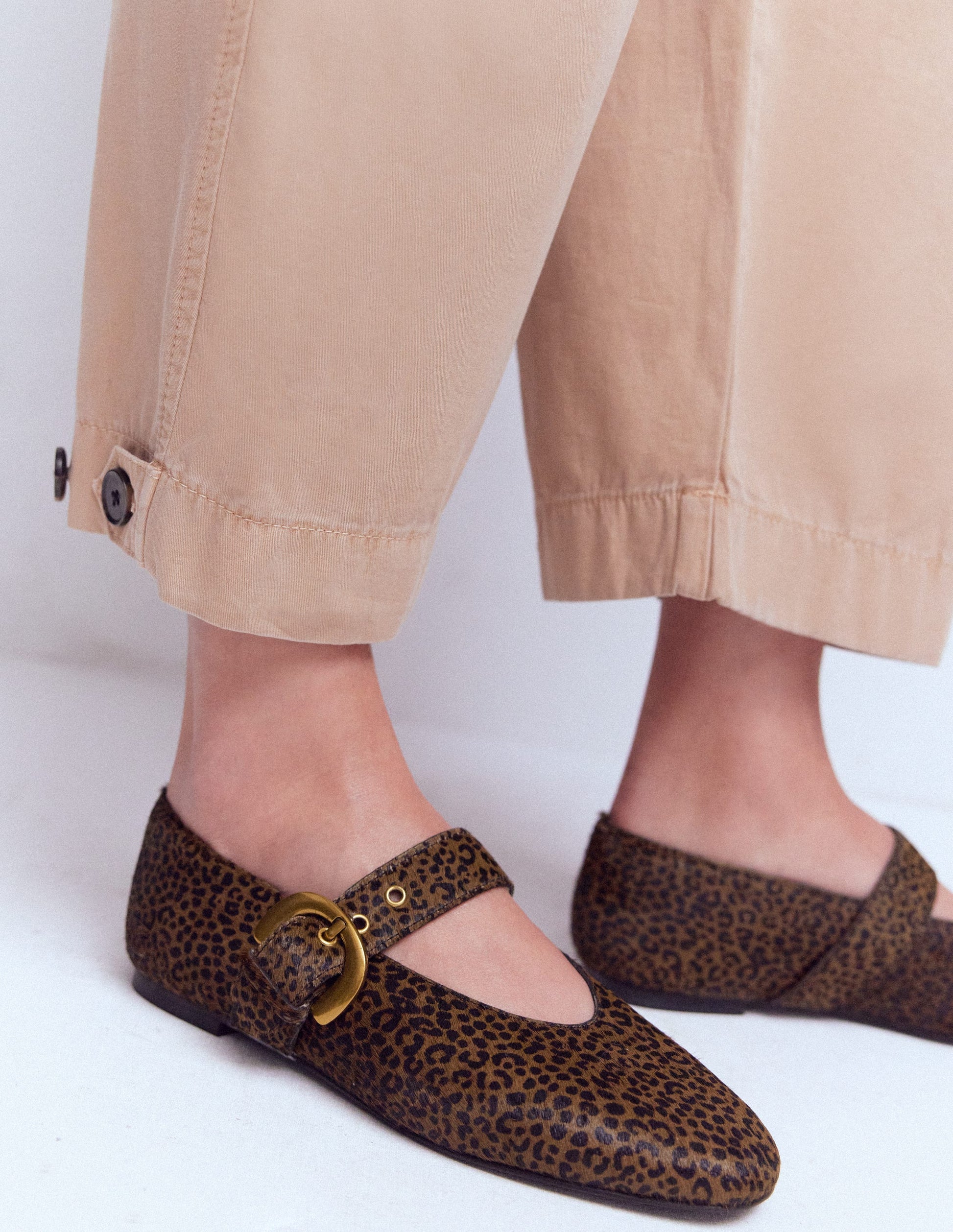 Kylie Flat Buckle Mary Janes-Mini Leopard-2