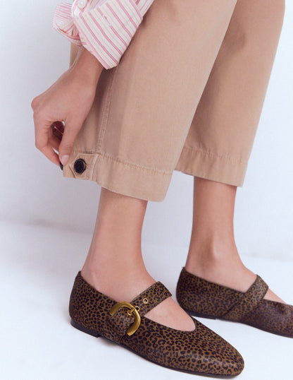 Kylie Flat Buckle Mary Janes-Mini Leopard-3