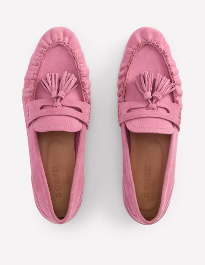 Soft Ruched Loafers-Pink Parfait-6
