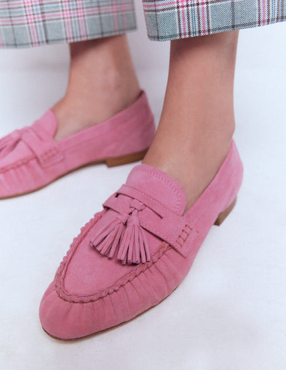 Soft Ruched Loafers-Pink Parfait-3