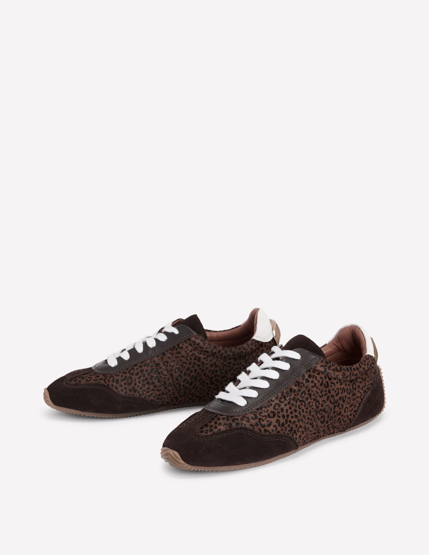 Delphine Slim Sole Trainers-Leopard