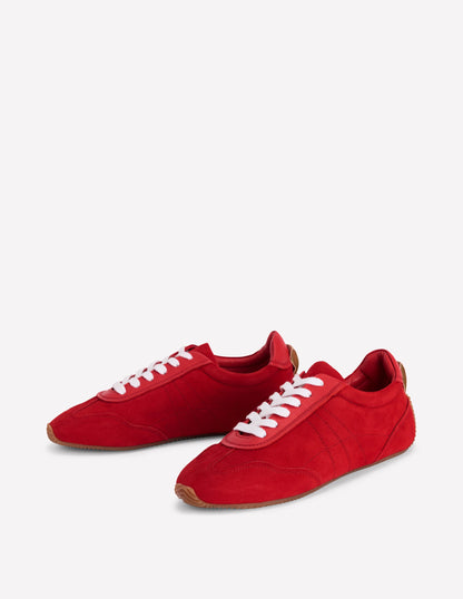 Delphine Slim Sole Trainers-Red-5