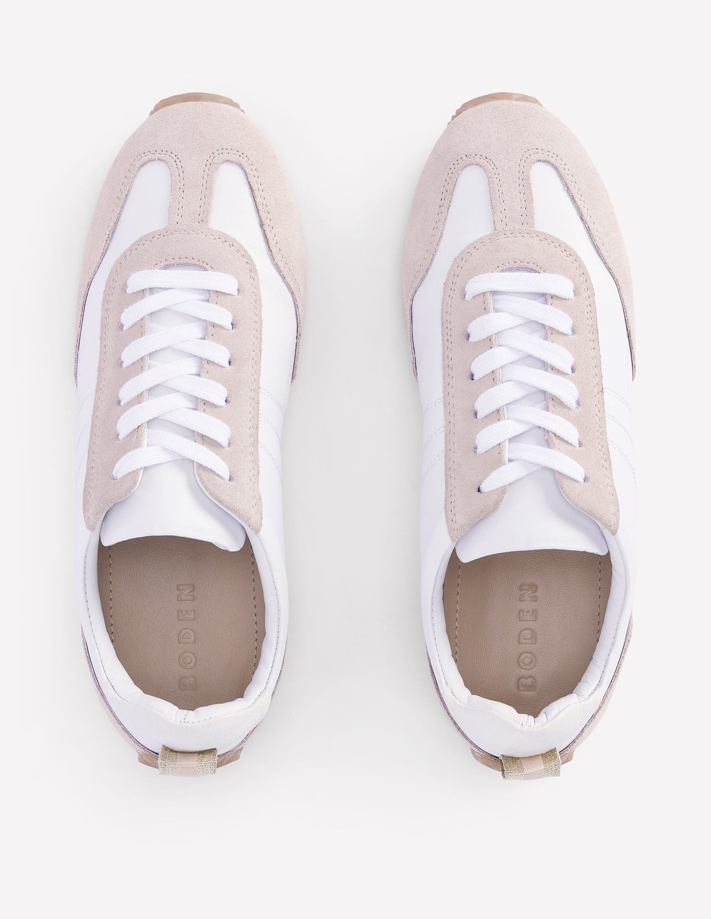 Delphine Slim Sole Trainers-White Mix