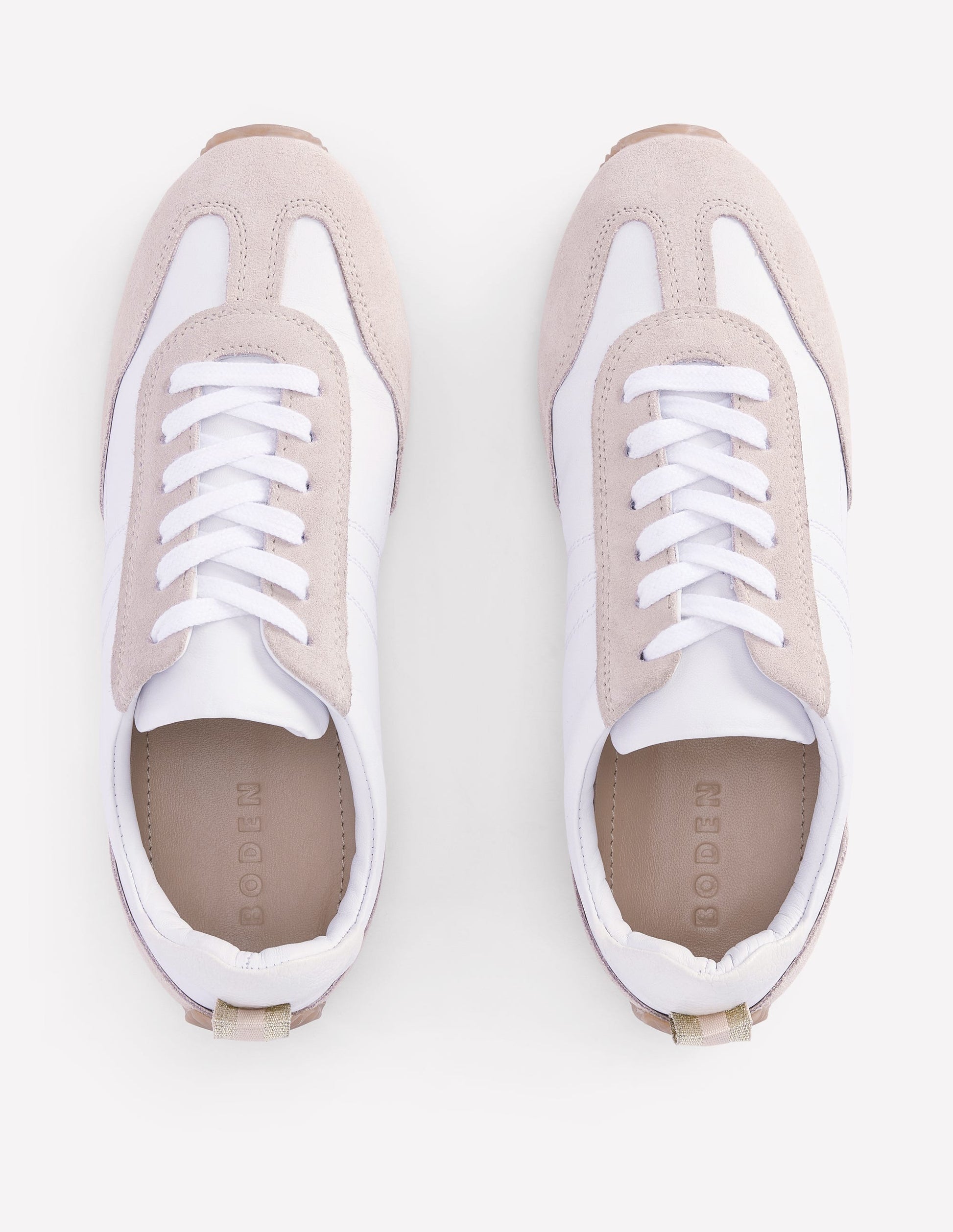 Delphine Slim Sole Trainers-White Mix-5
