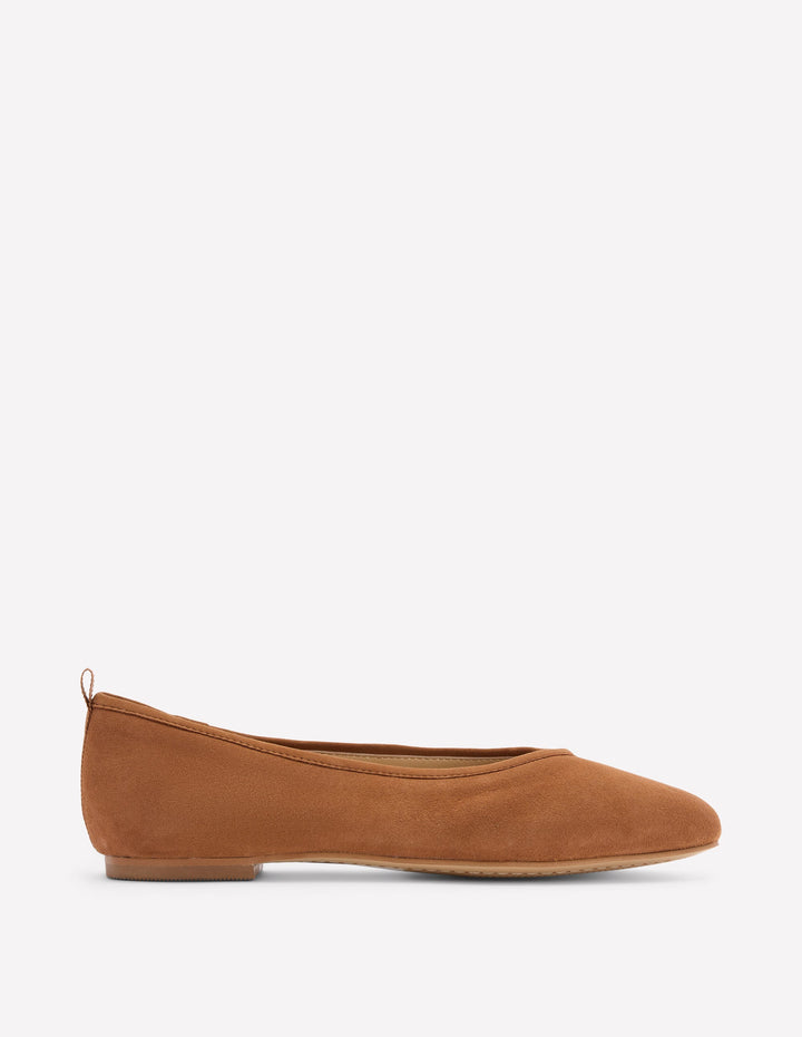 High Cut Ballet Flats-Ginger Snap
