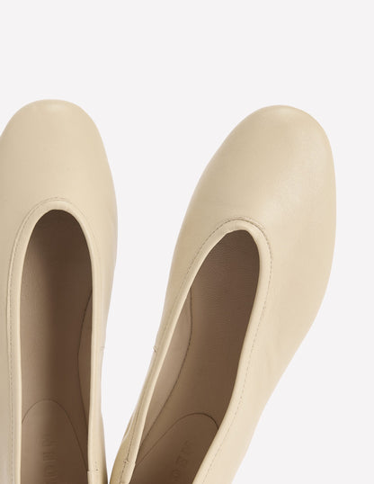 High Cut Ballet Flats-Butter Yellow-5