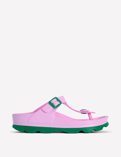 Lyla Toe Post Sandals-Pink/Green-3