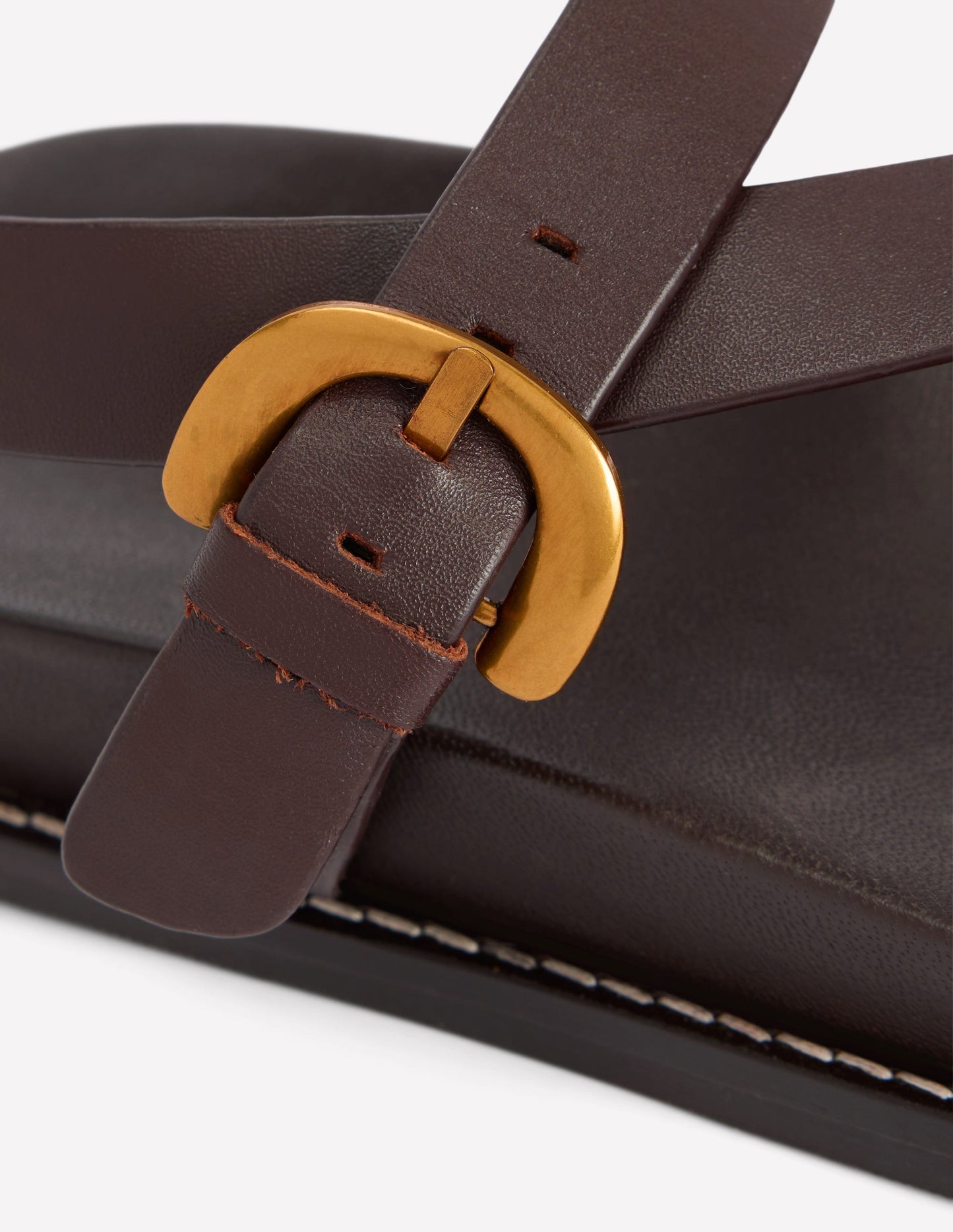 Chunky Asymmetric Sandal-Chocolate