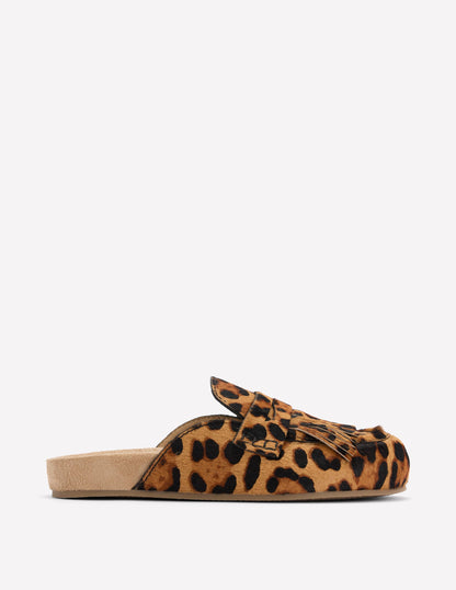 Etta Ghillie Mule Clogs-Classic Leopard-1