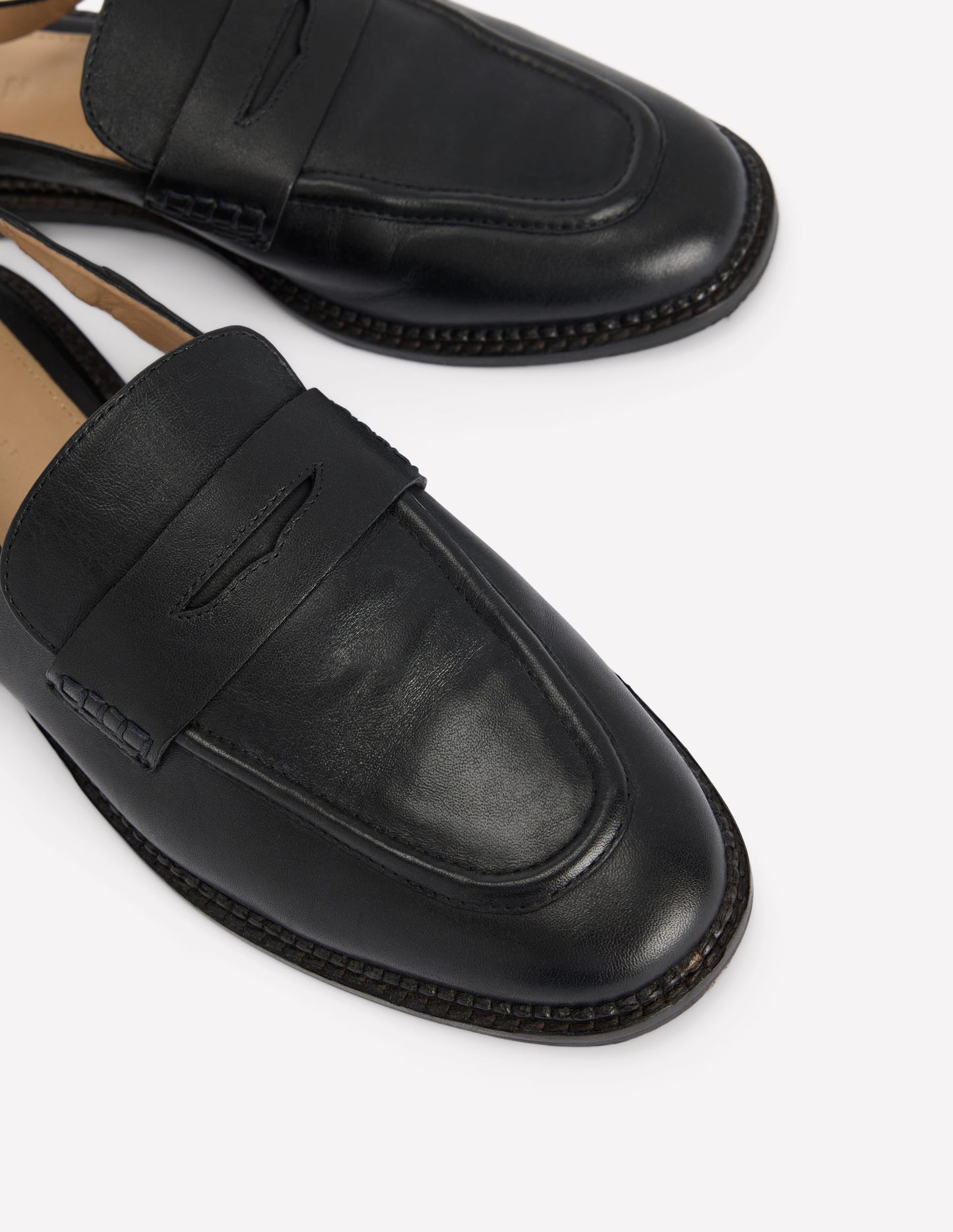 Slingback Penny Loafer-Black