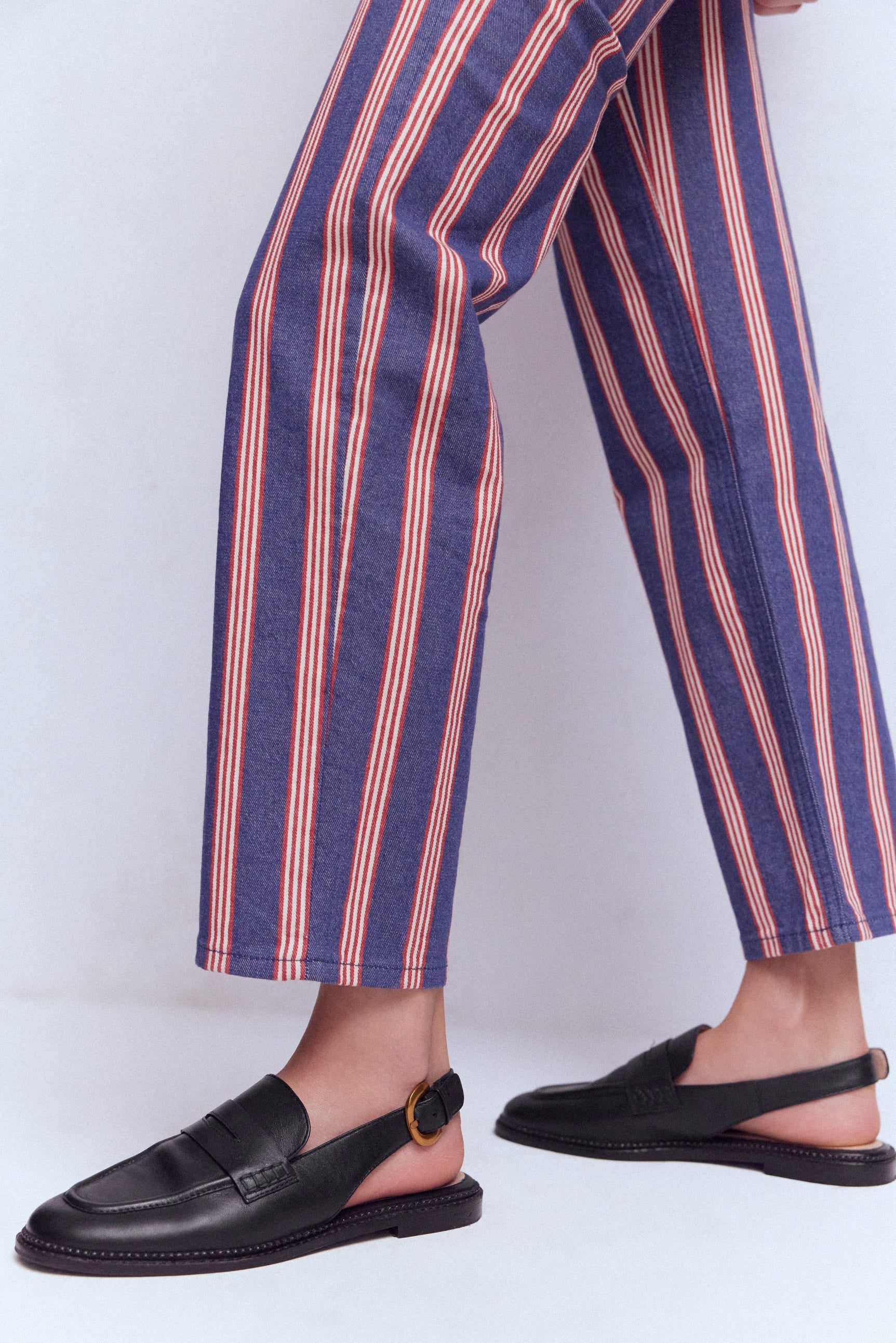 Nya Slingback Penny Loafers-Black - Image 2