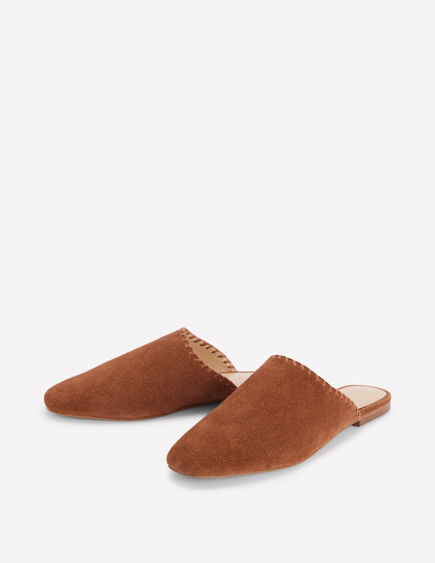 Mule Slipper Loafer-Tan Suede