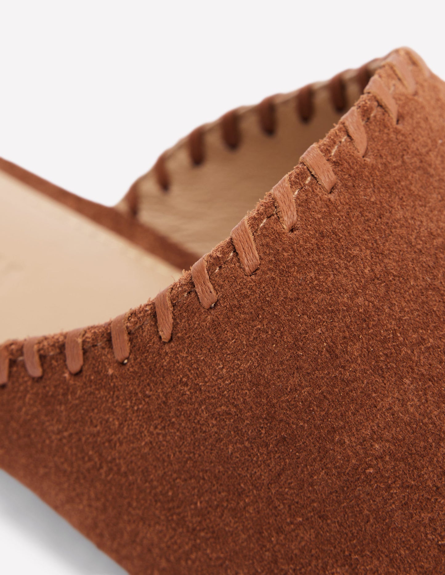 Mule Slipper Loafer-Tan Suede