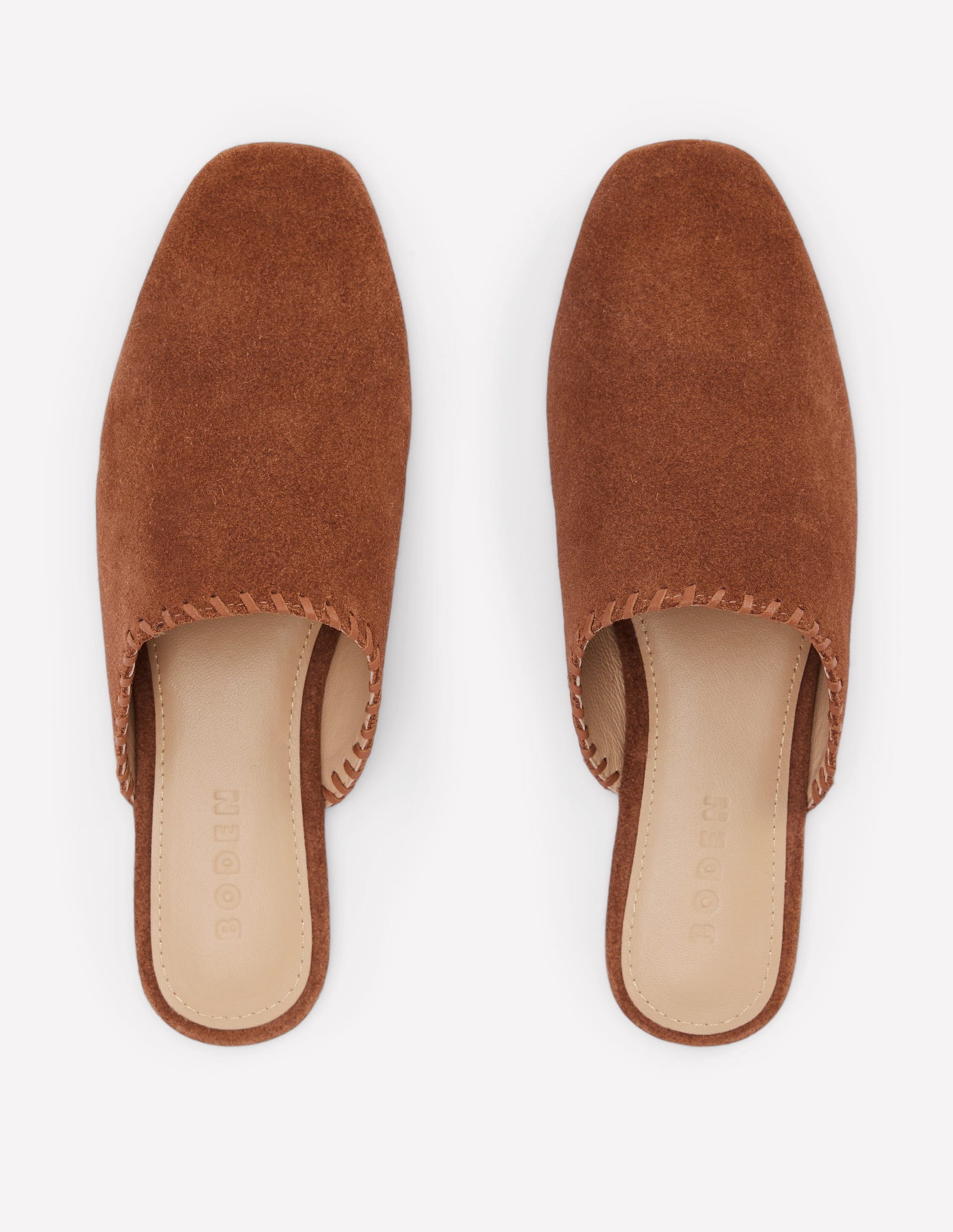 Mule Slipper Loafer-Tan Suede-5