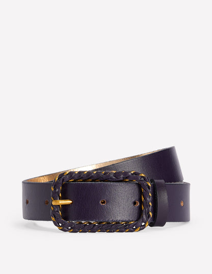 Plait Hardware Belt-Navy-1
