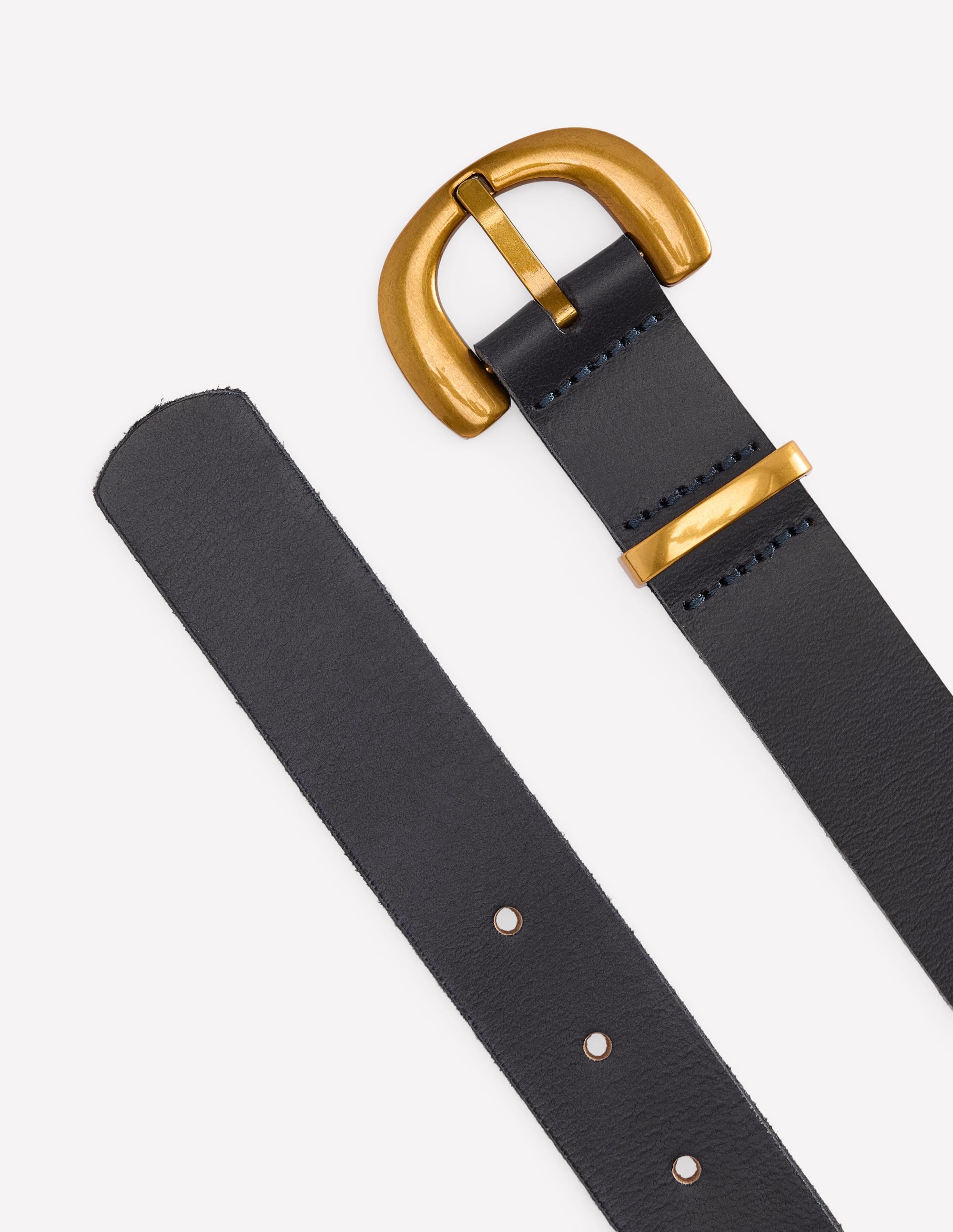 Chunky Buckle Belt-Navy - Image 3