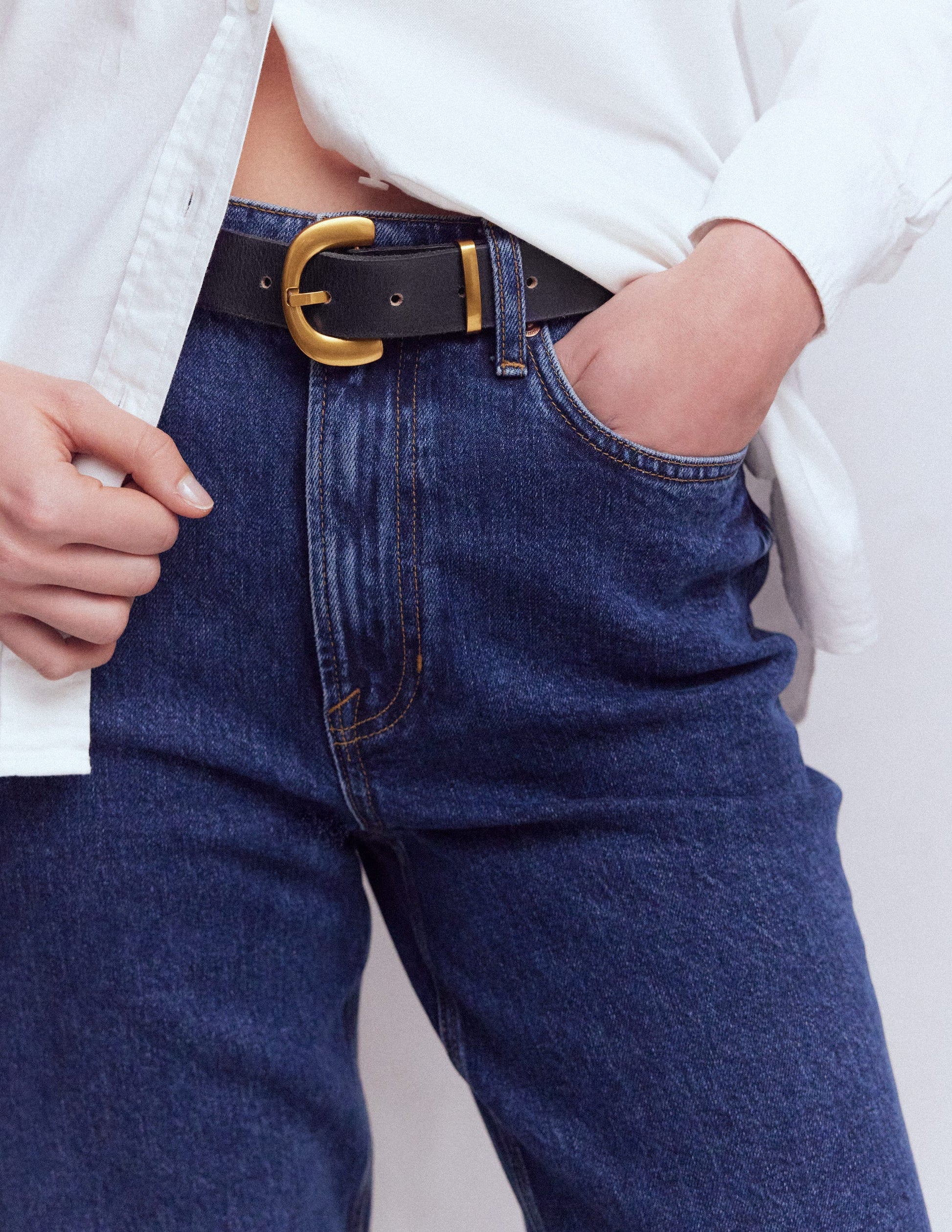 Chunky Hardware Belt-Navy-2