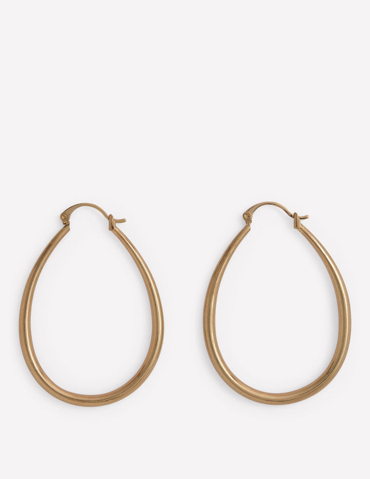 Large Metal Hoops-Gold Colour