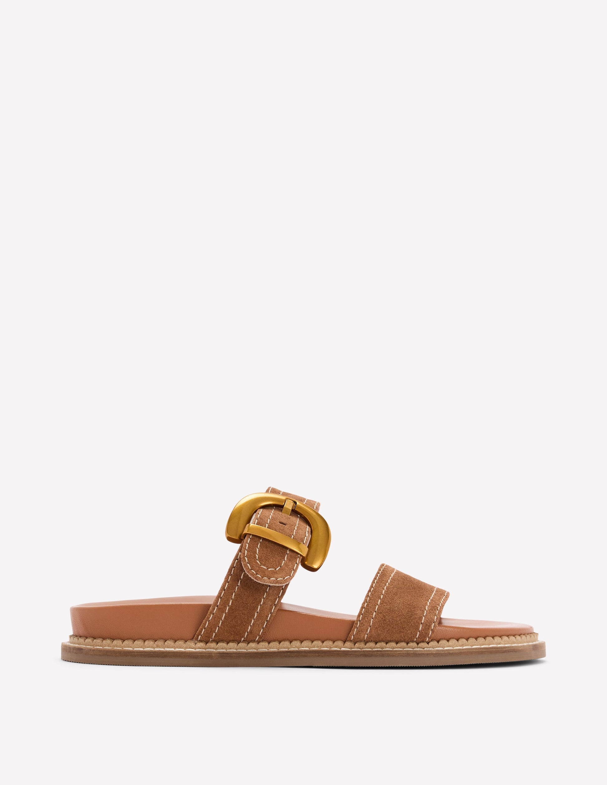 Caryl Double Strap Sandals-Tan-1