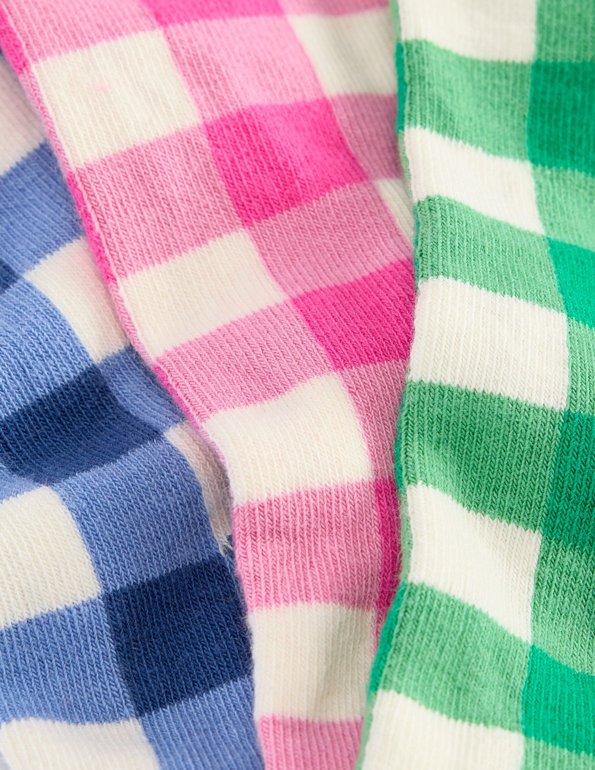 Gingham 3 Pack Socks-Gingham 3 Pack-3