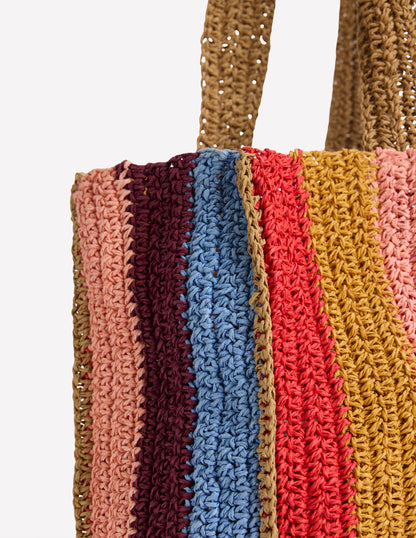 Shopper Tote-Multi Stripe-5