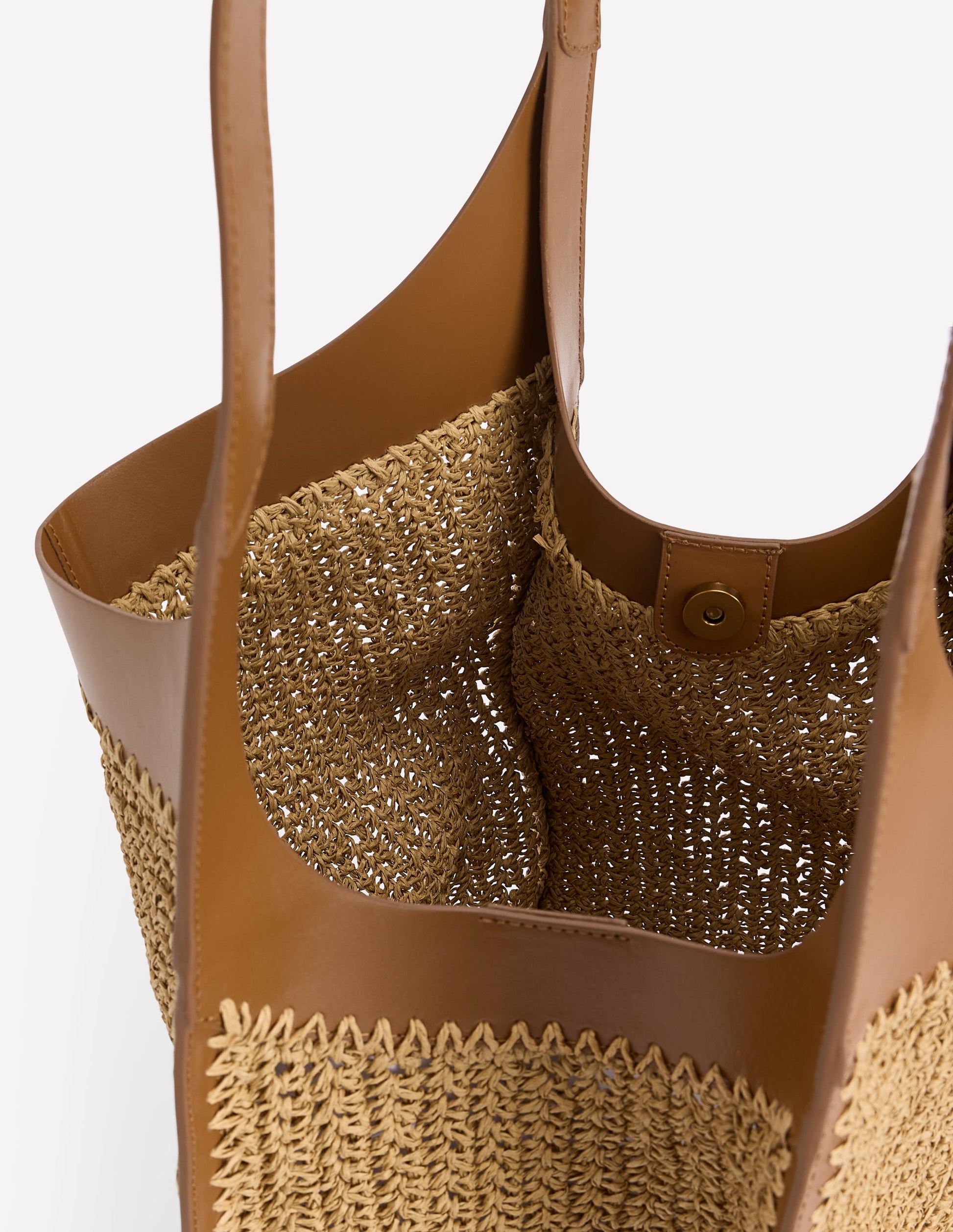 Straw Tote-Natural Raffia-5