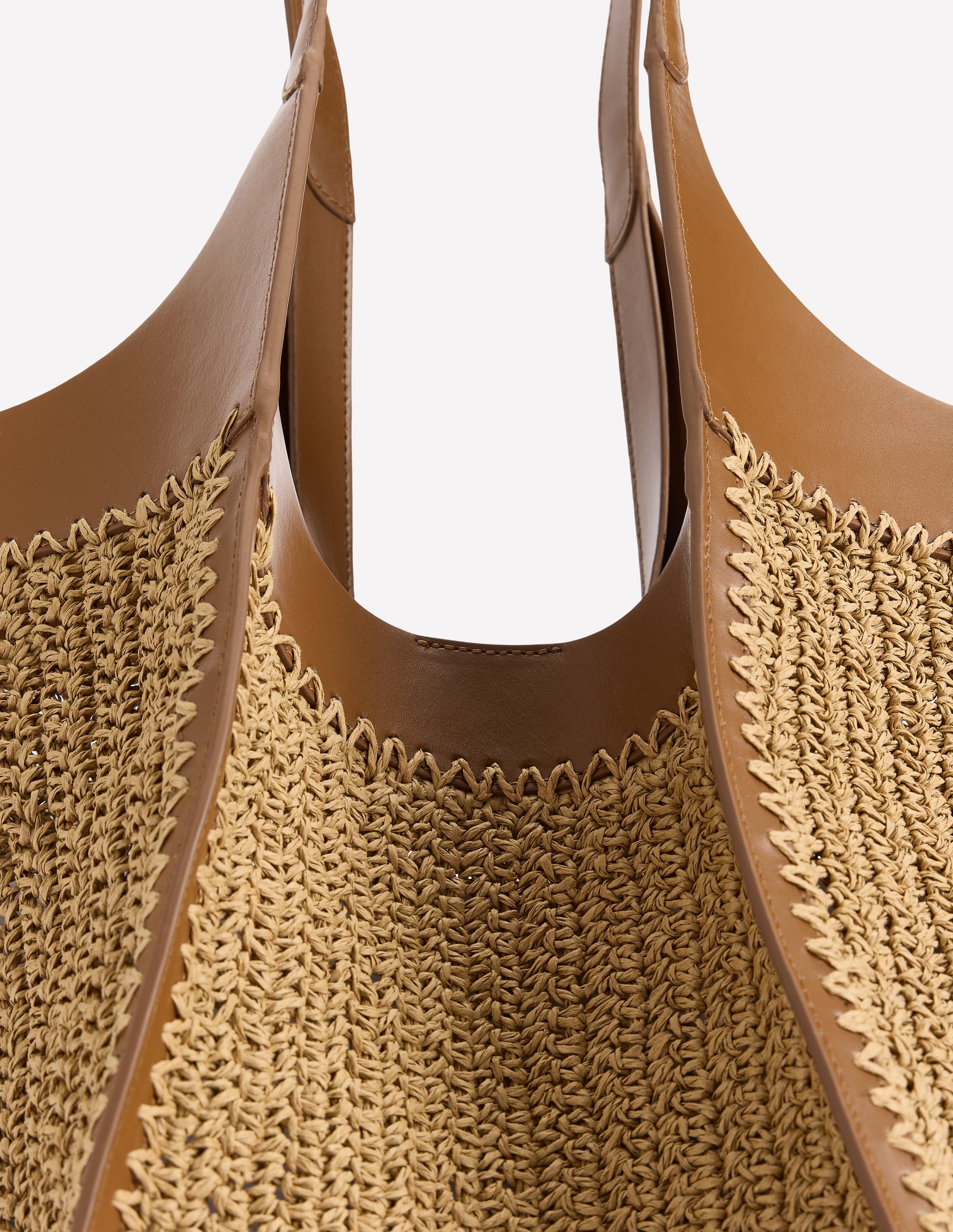 Straw Tote-Natural Raffia-6