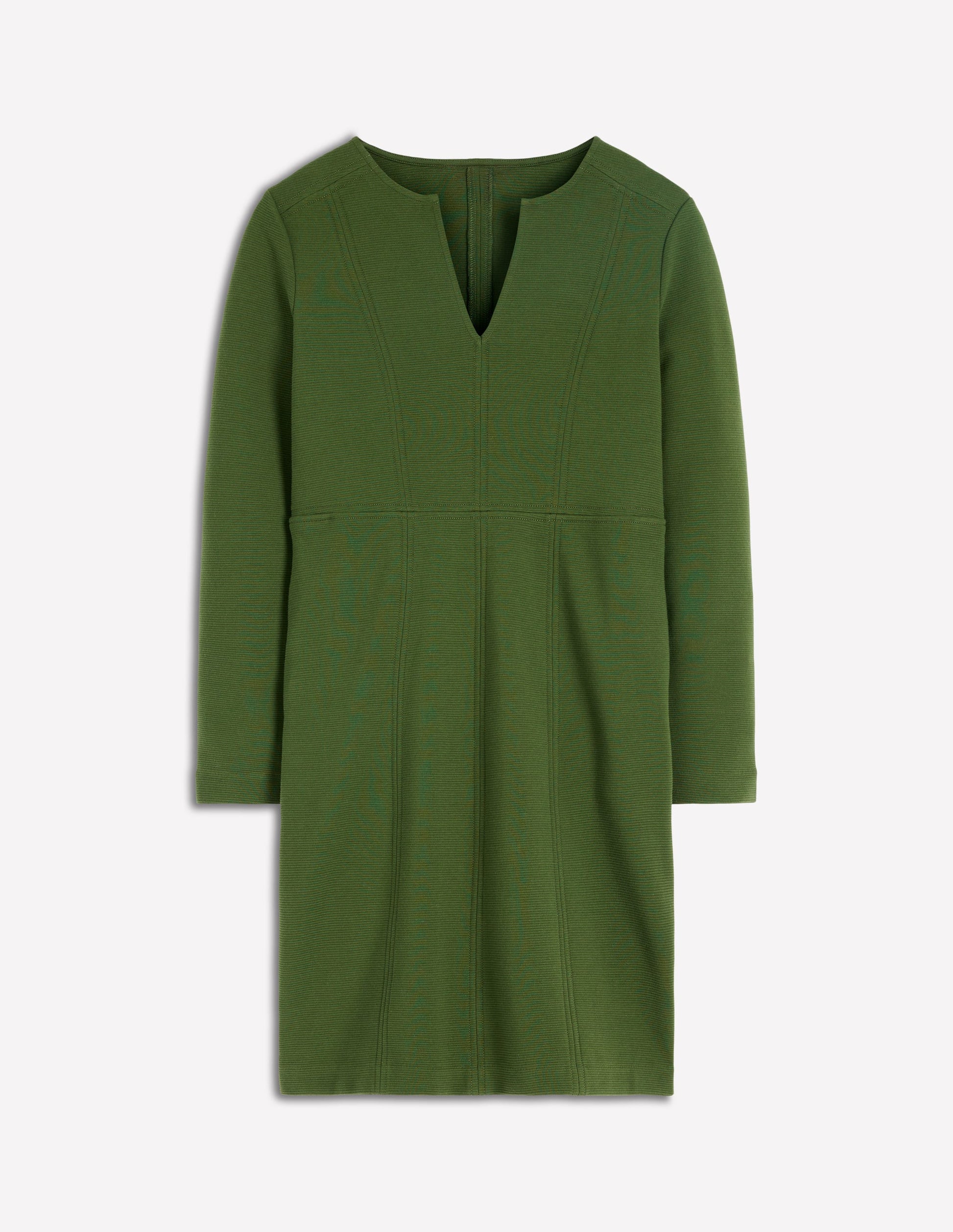 Colette Ottoman Shift Dress-Green Fir-4