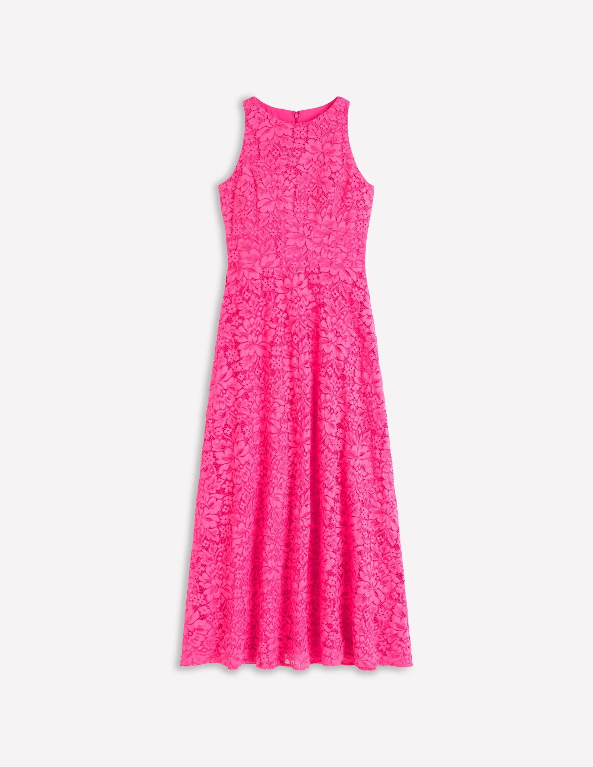Silvia Boned Bodice Maxi Dress-Pink Punch Lace-6
